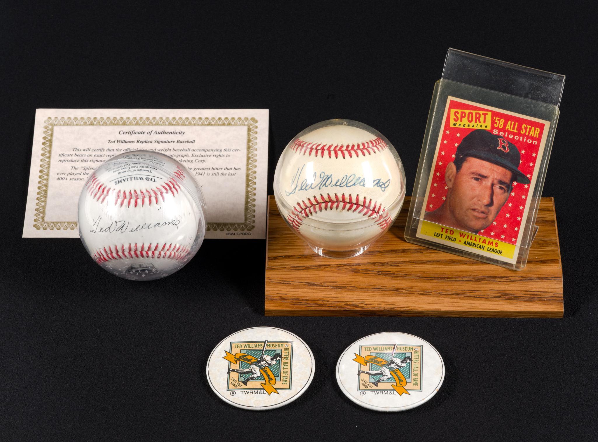 Ted Williams Autographed Baseballs
