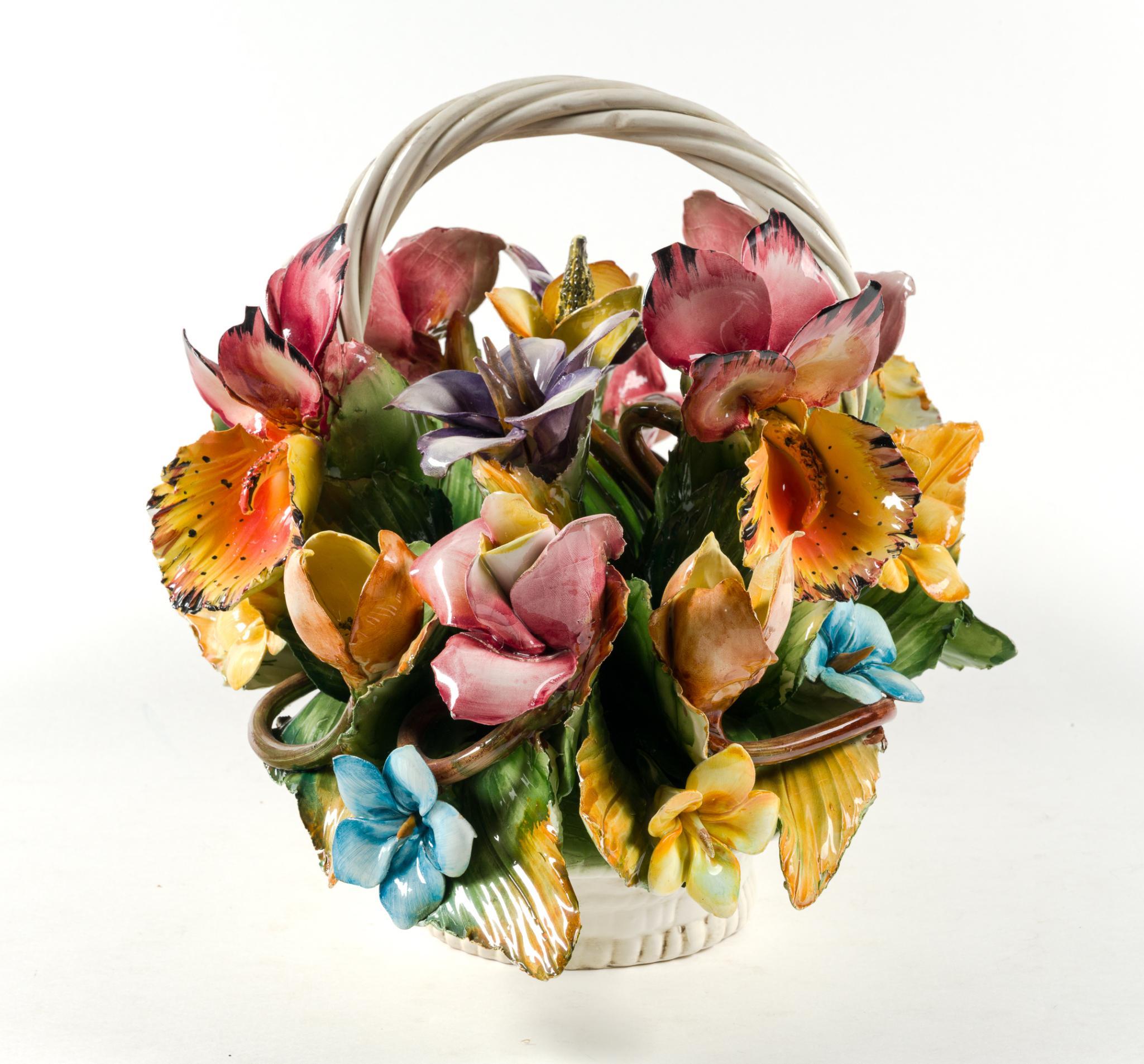Capodimonte Flower Basket