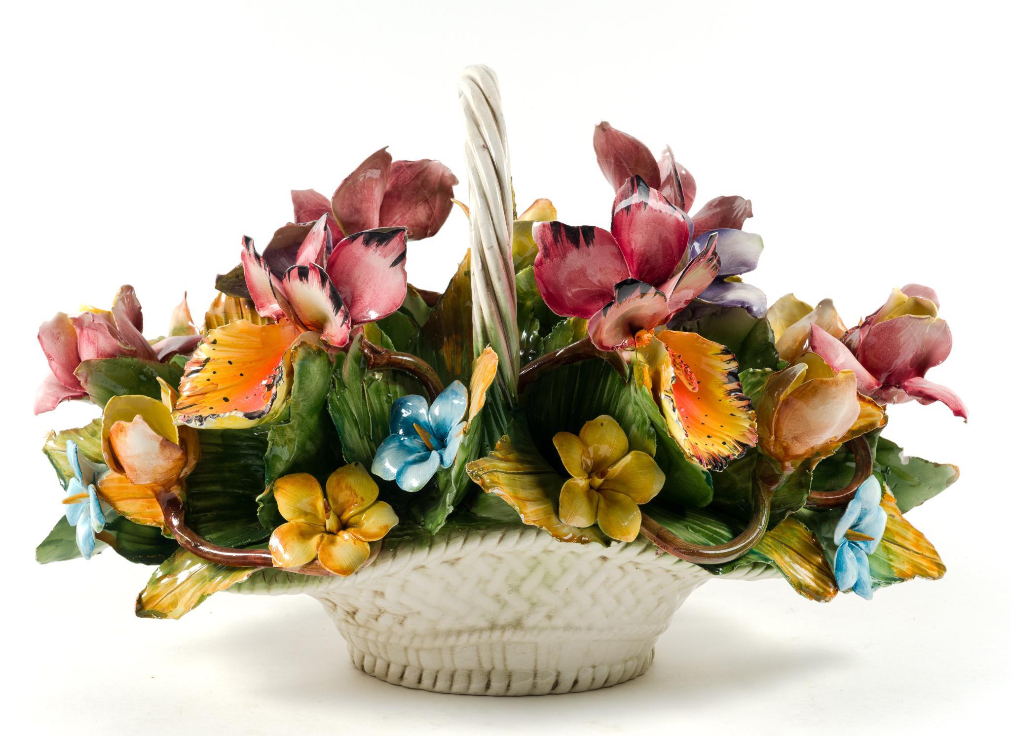 Capodimonte Flower Basket