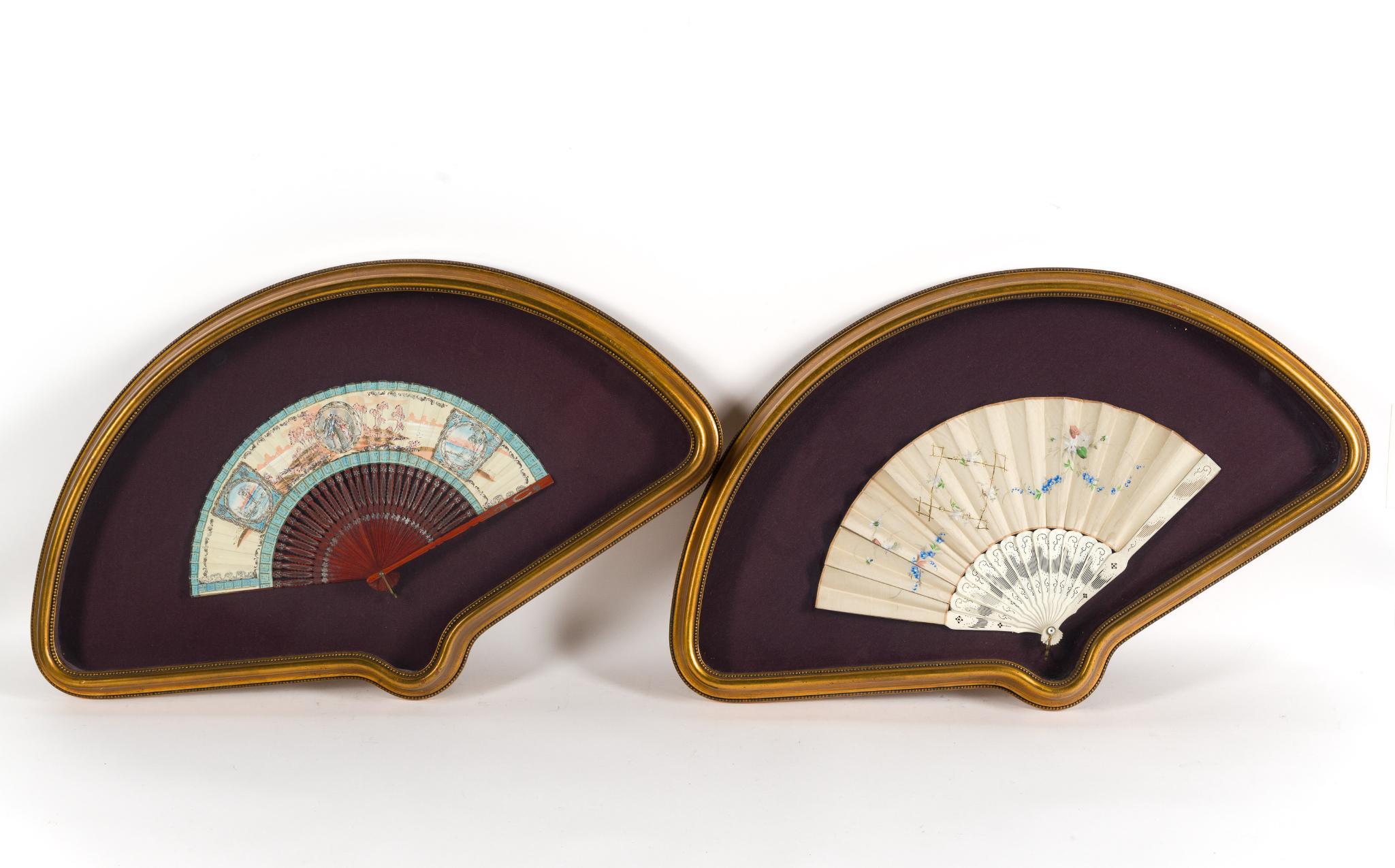 2 Framed Fans