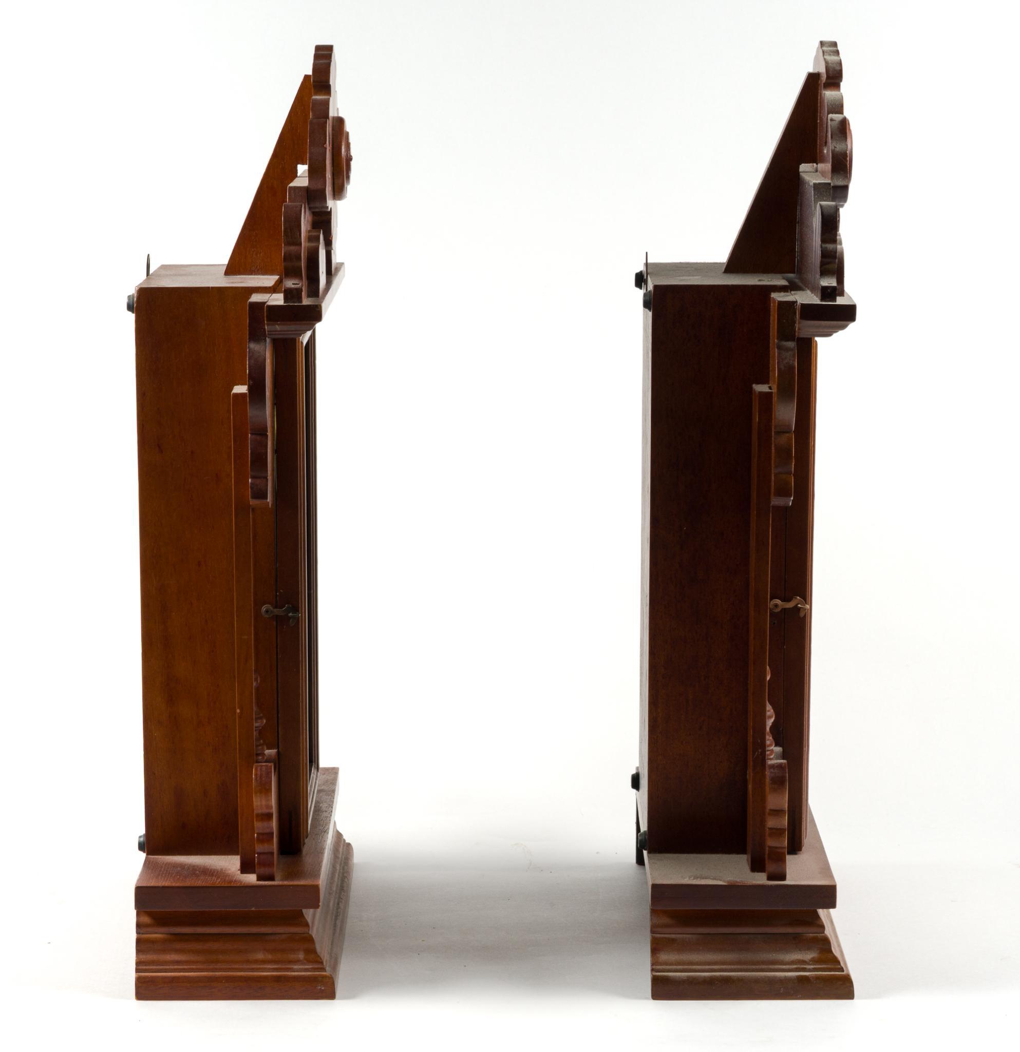 2 Gingerbread-Style Mantle Clocks