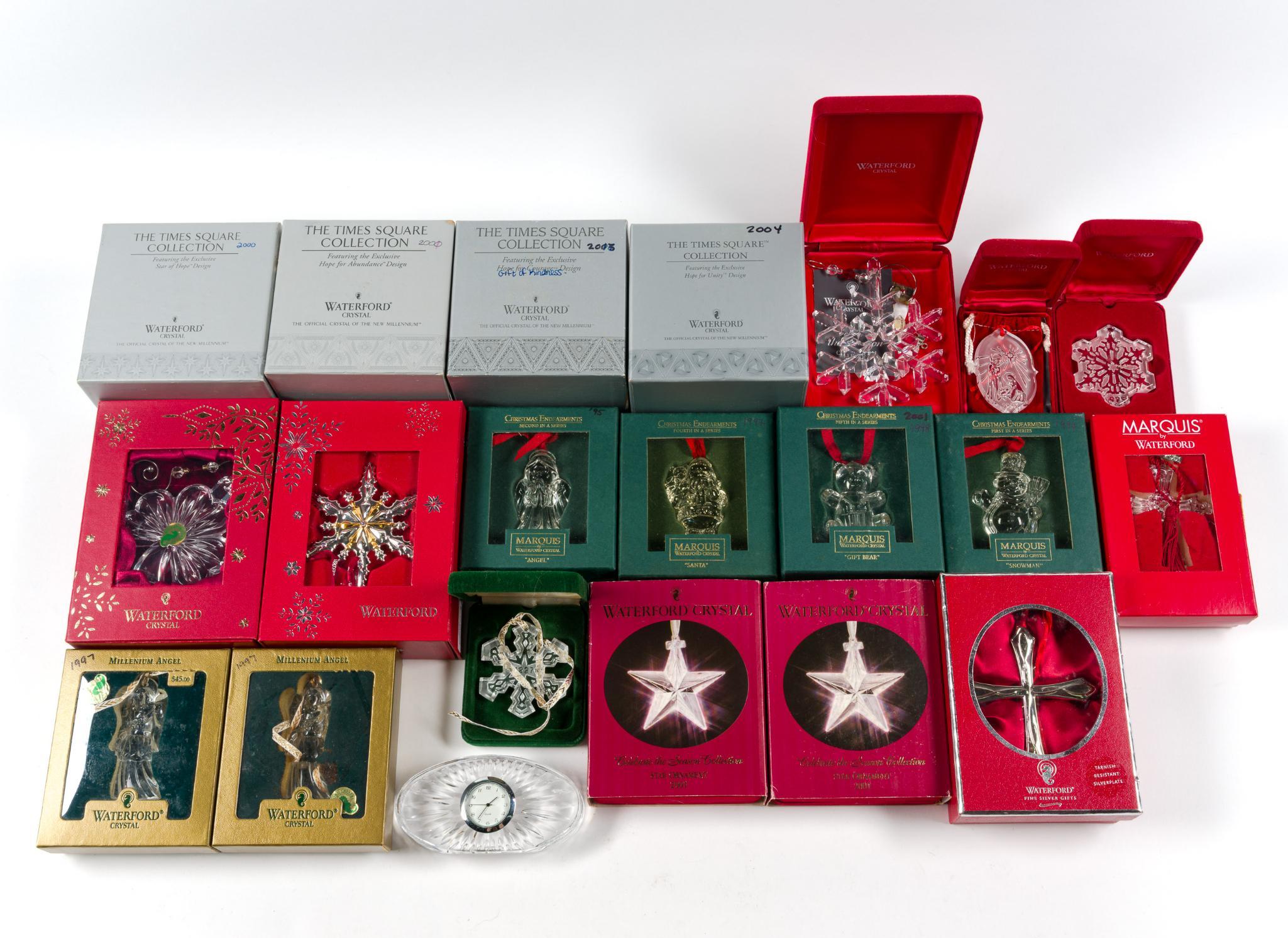 20 Waterford Crystal Ornaments