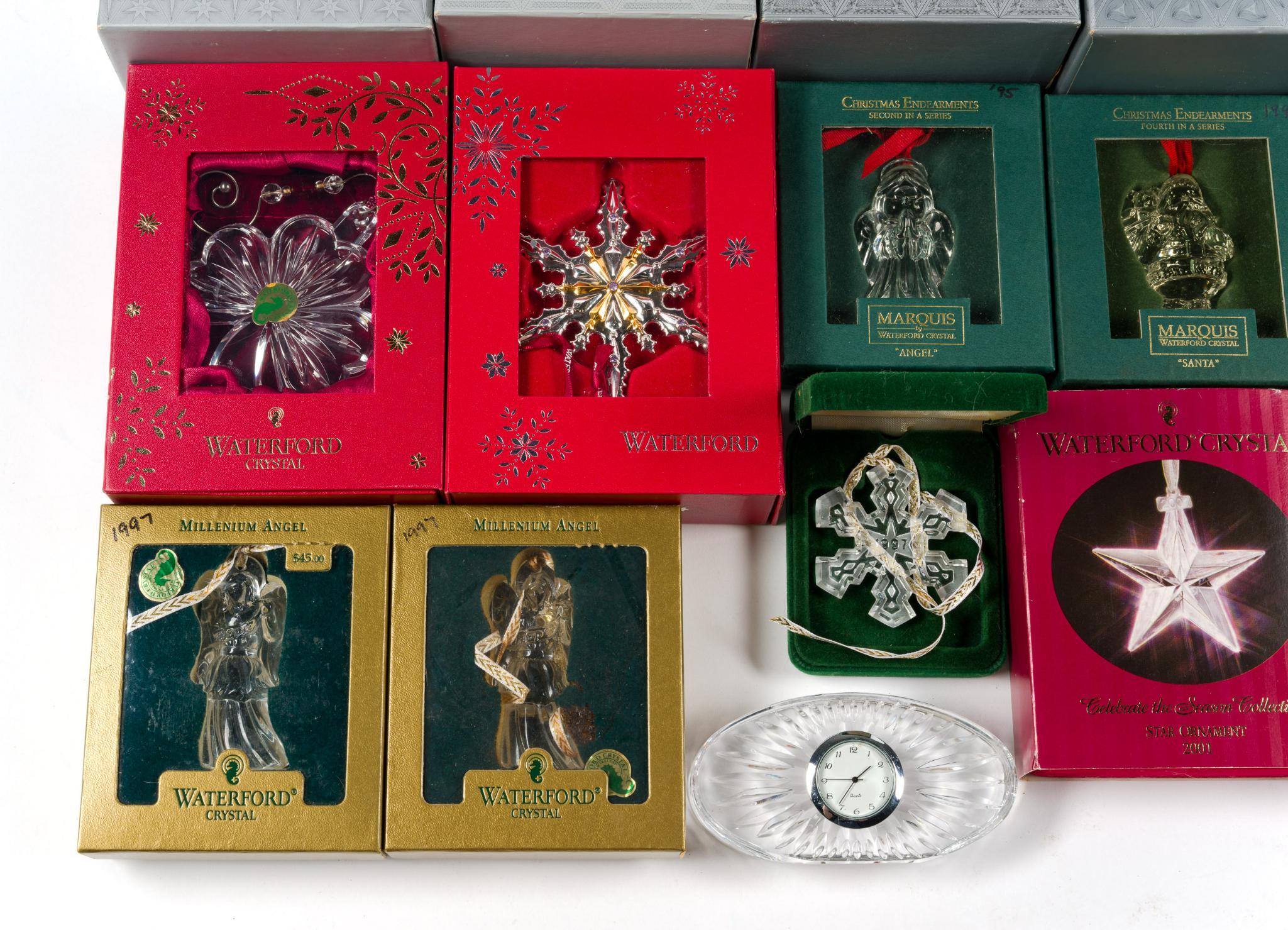 20 Waterford Crystal Ornaments