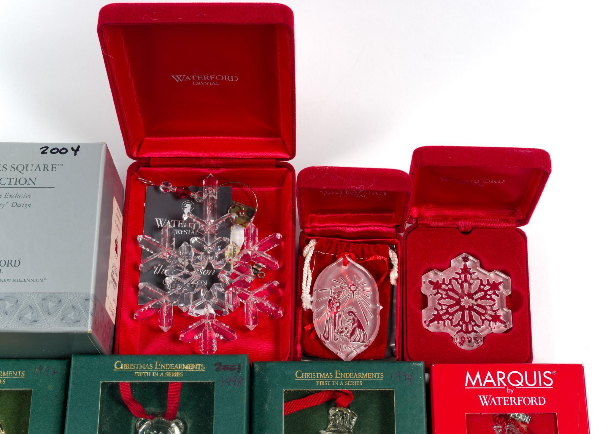20 Waterford Crystal Ornaments