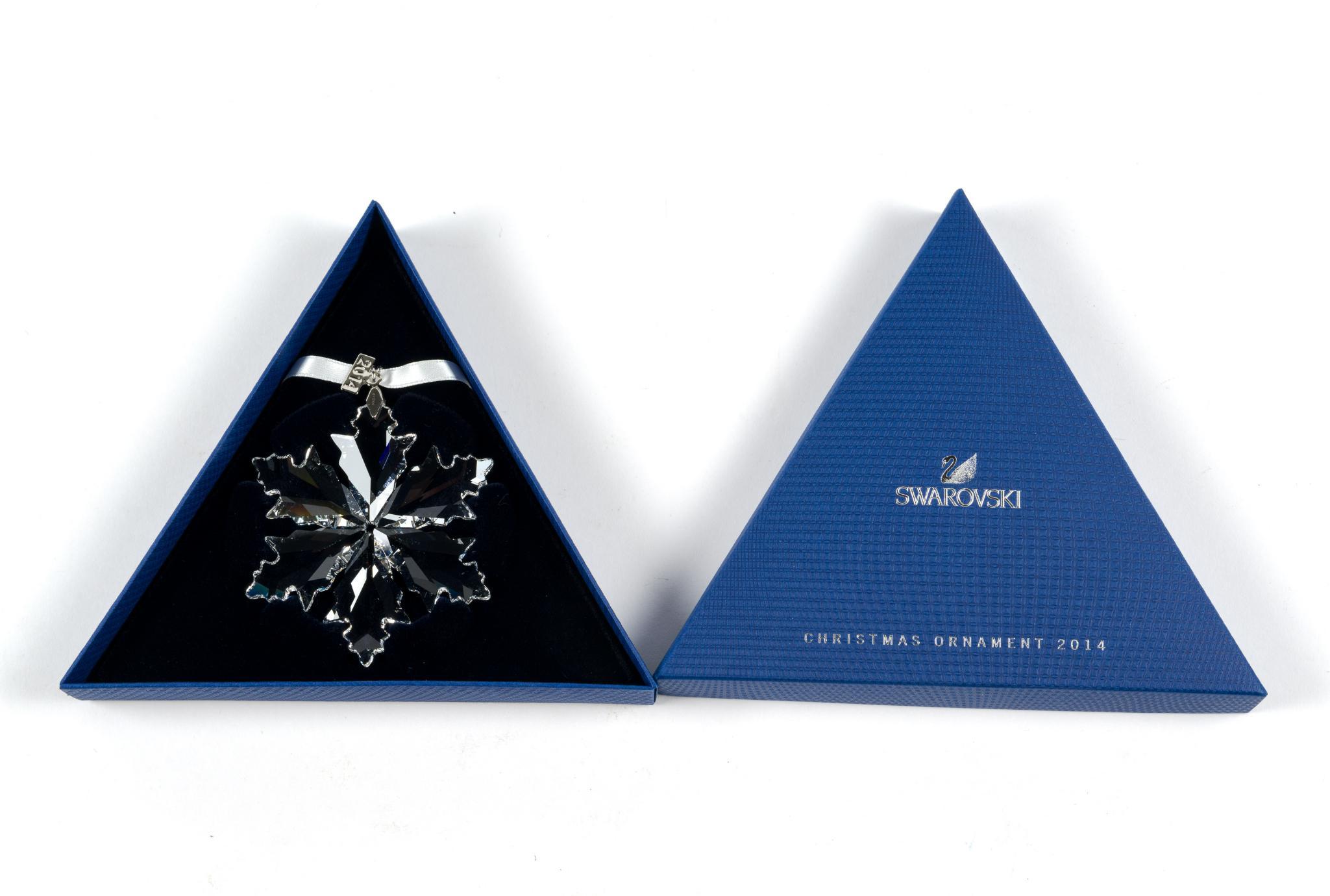 7 Swarovski Crystal Christmas Ornaments