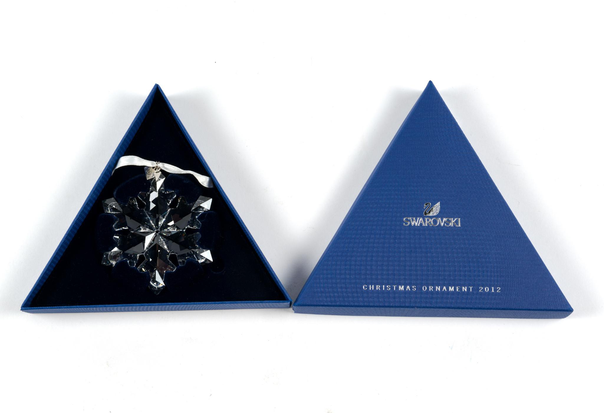 7 Swarovski Crystal Christmas Ornaments