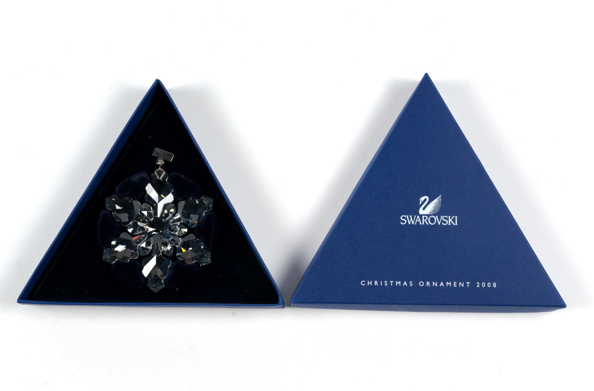 4 Swarovski Crystal Christmas Ornaments