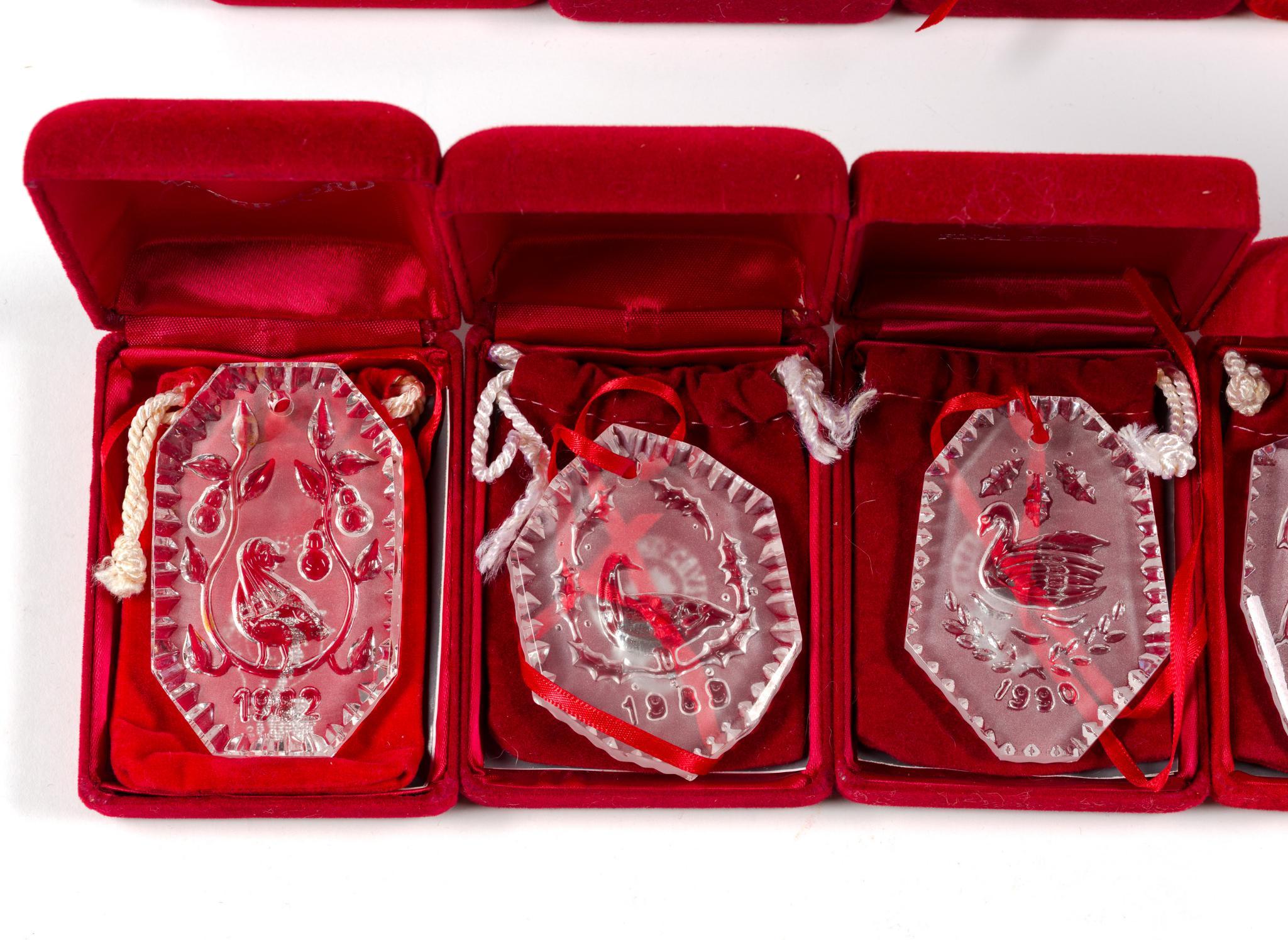 Waterford Twelve Days of Christmas Crystal Ornament Set