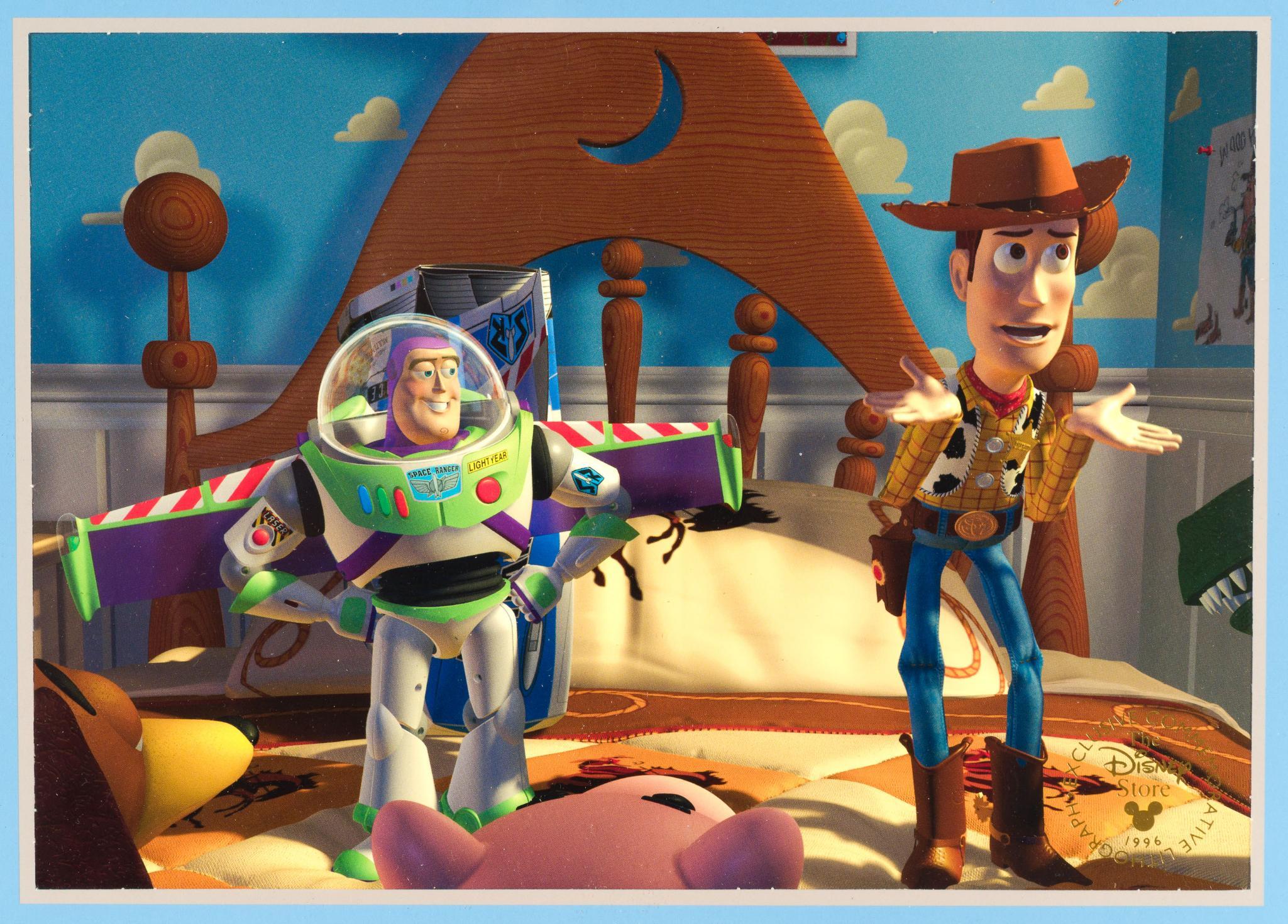 2 Disney Lithographs Incl. Toy Story