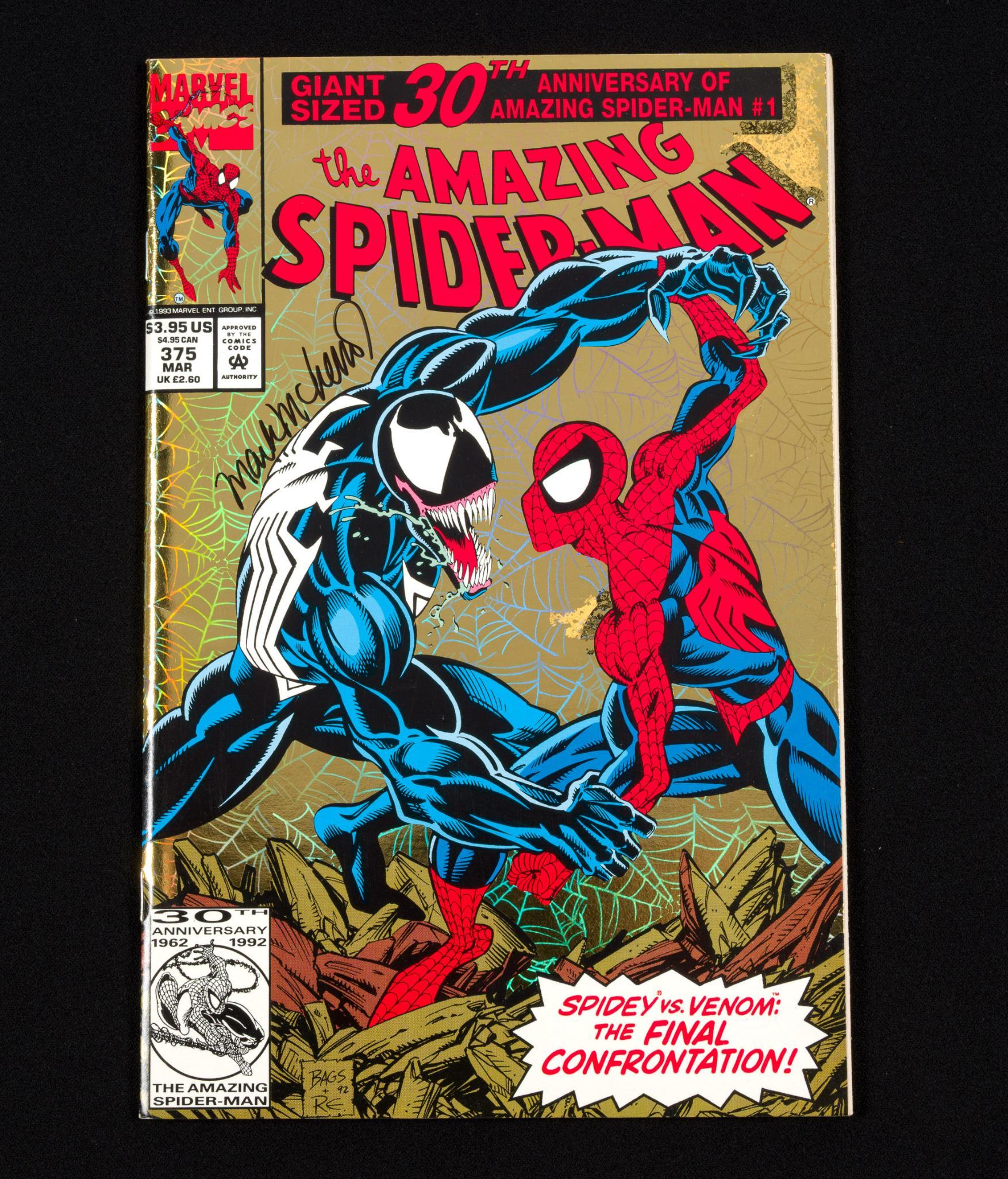 2 Spider-Man Comic Books Signed by Illustrators
