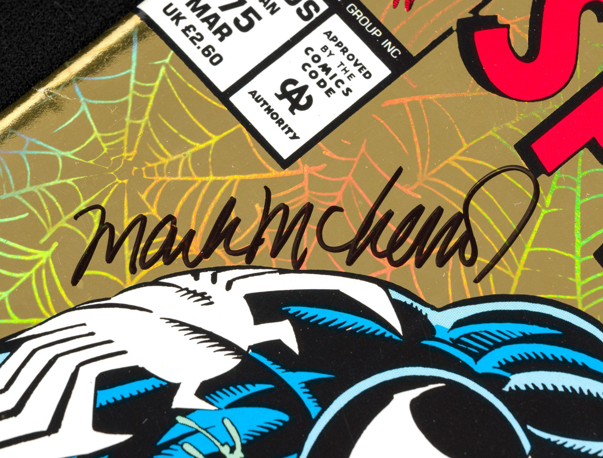 2 Spider-Man Comic Books Signed by Illustrators