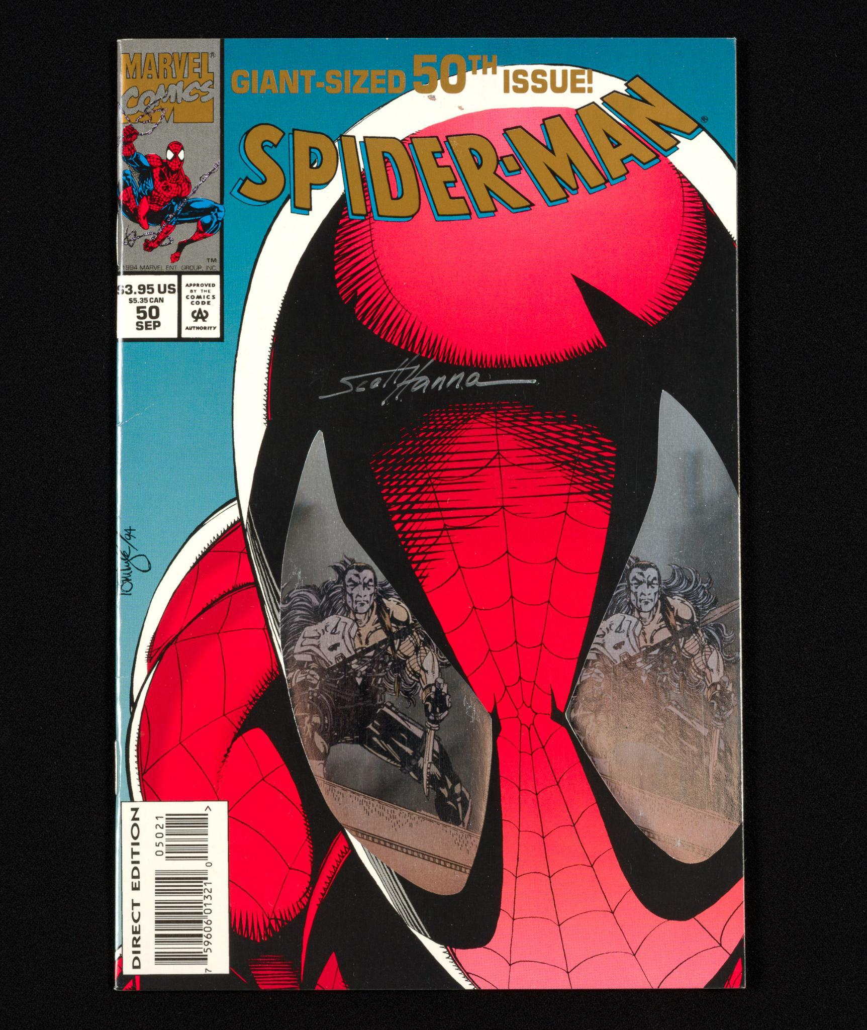 2 Spider-Man Comic Books Signed by Illustrators