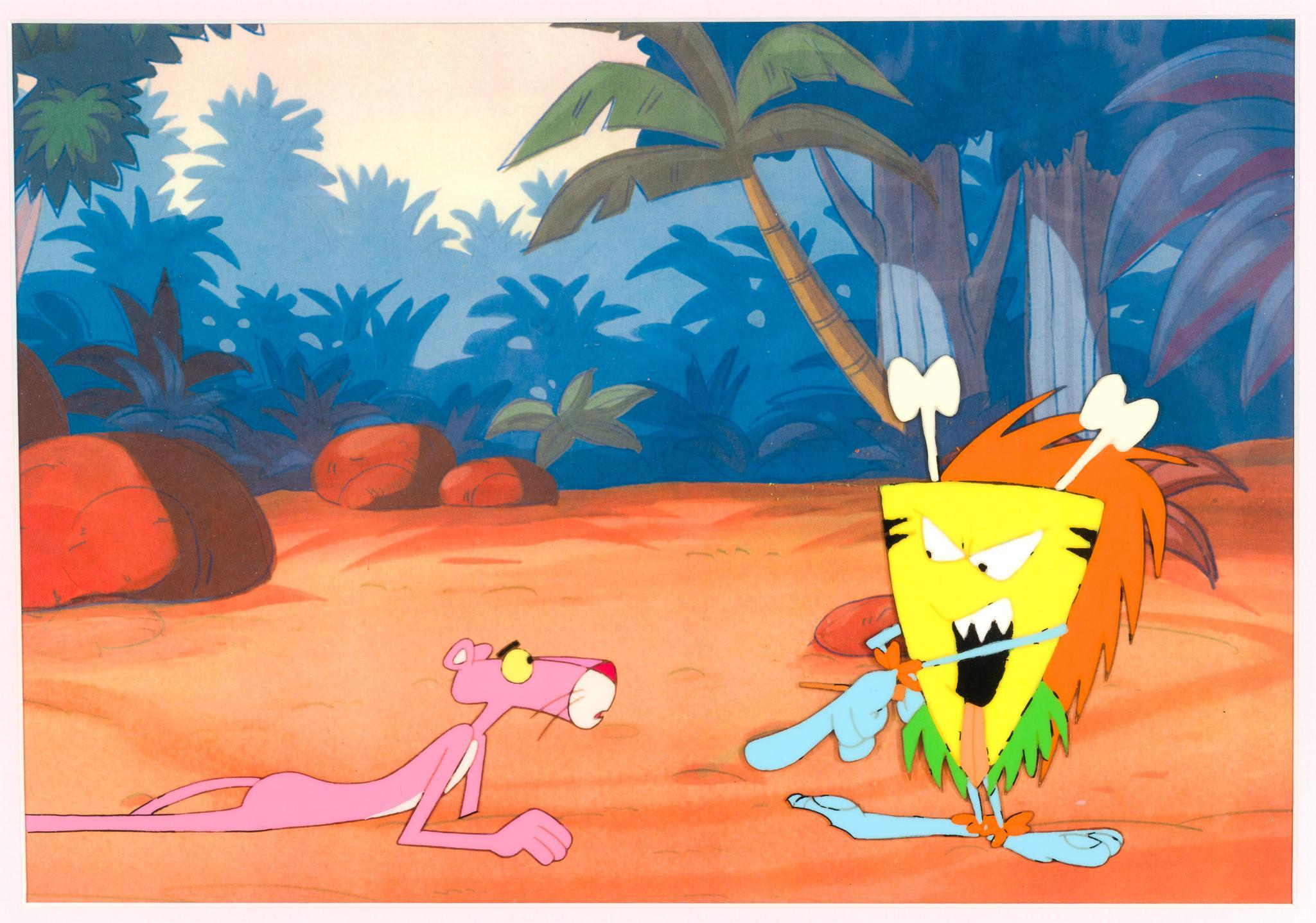 Pink Panther Animation Cel & Sketches