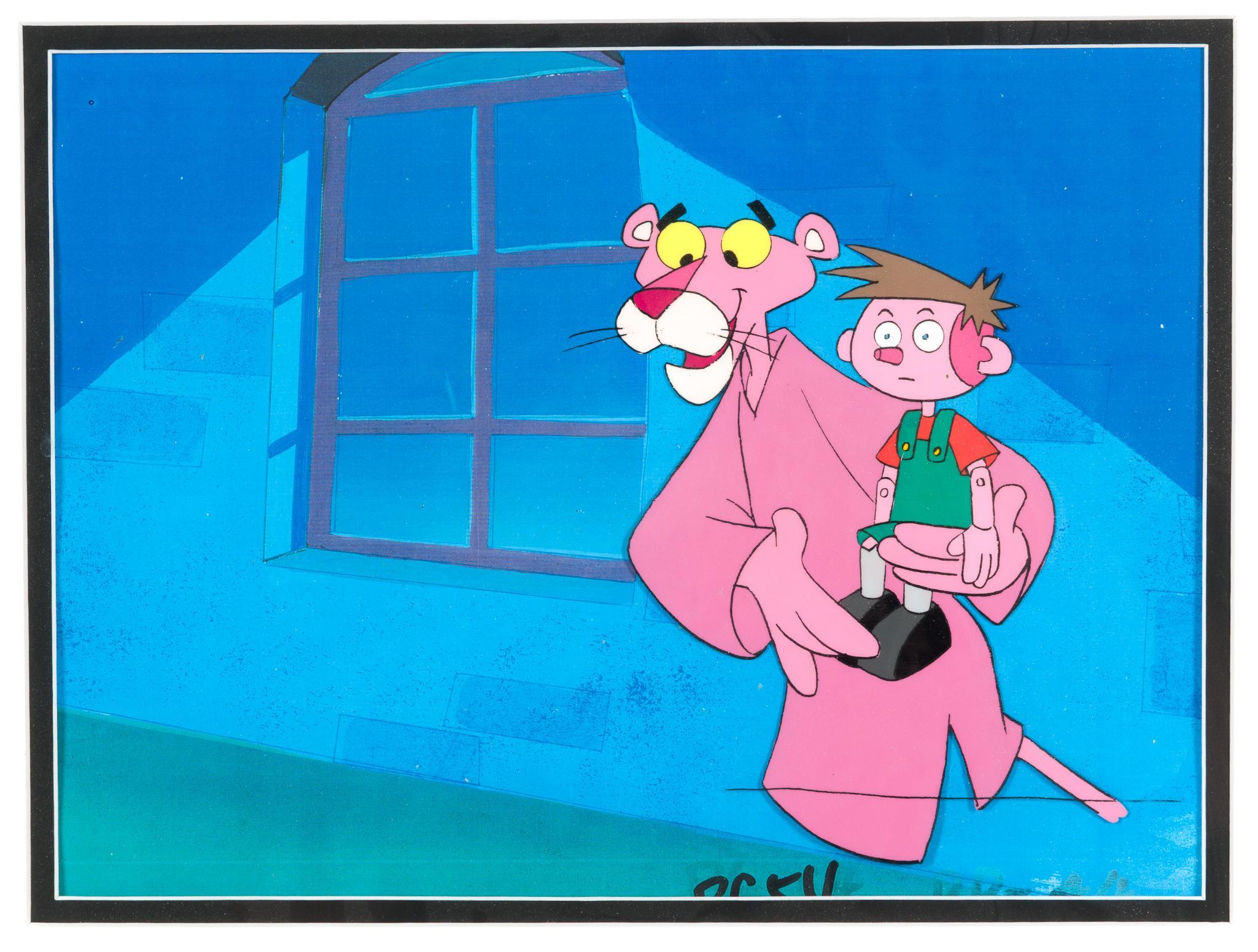 Pink Panther Animation Cel & Sketch