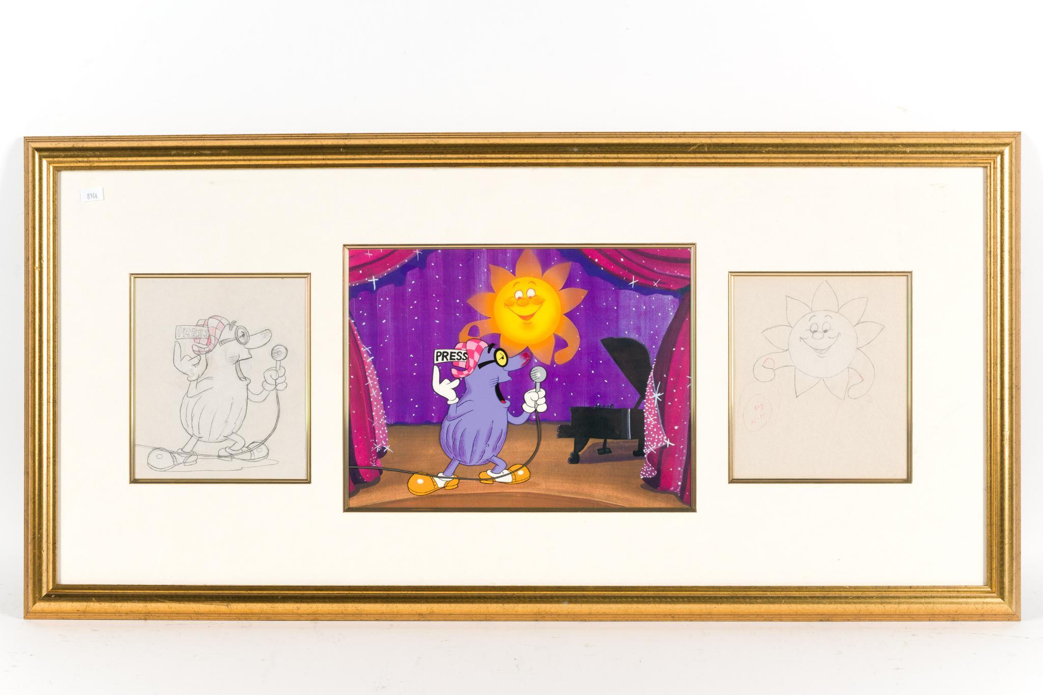 2 Framed Animation Art
