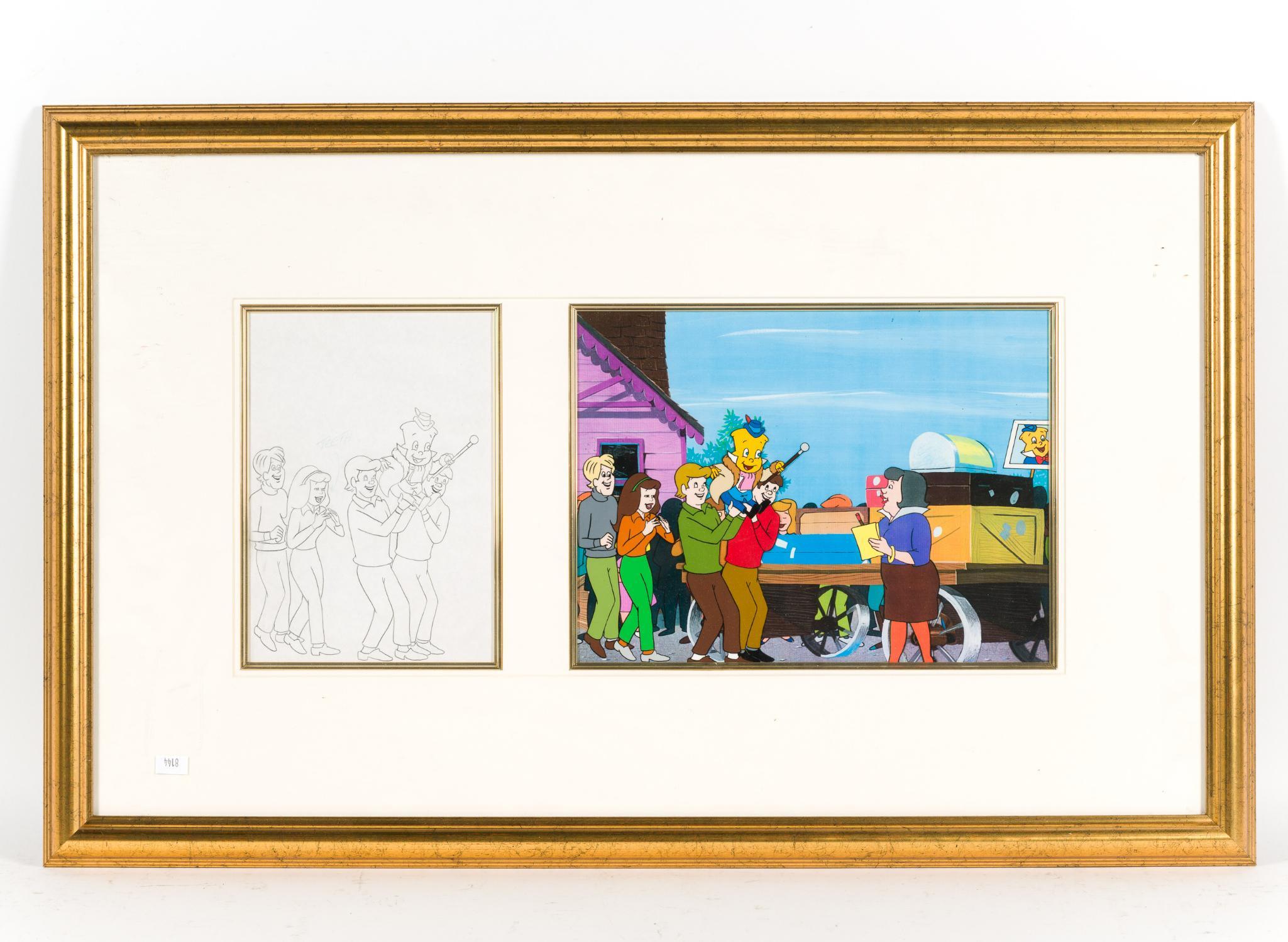 2 Framed Animation Art