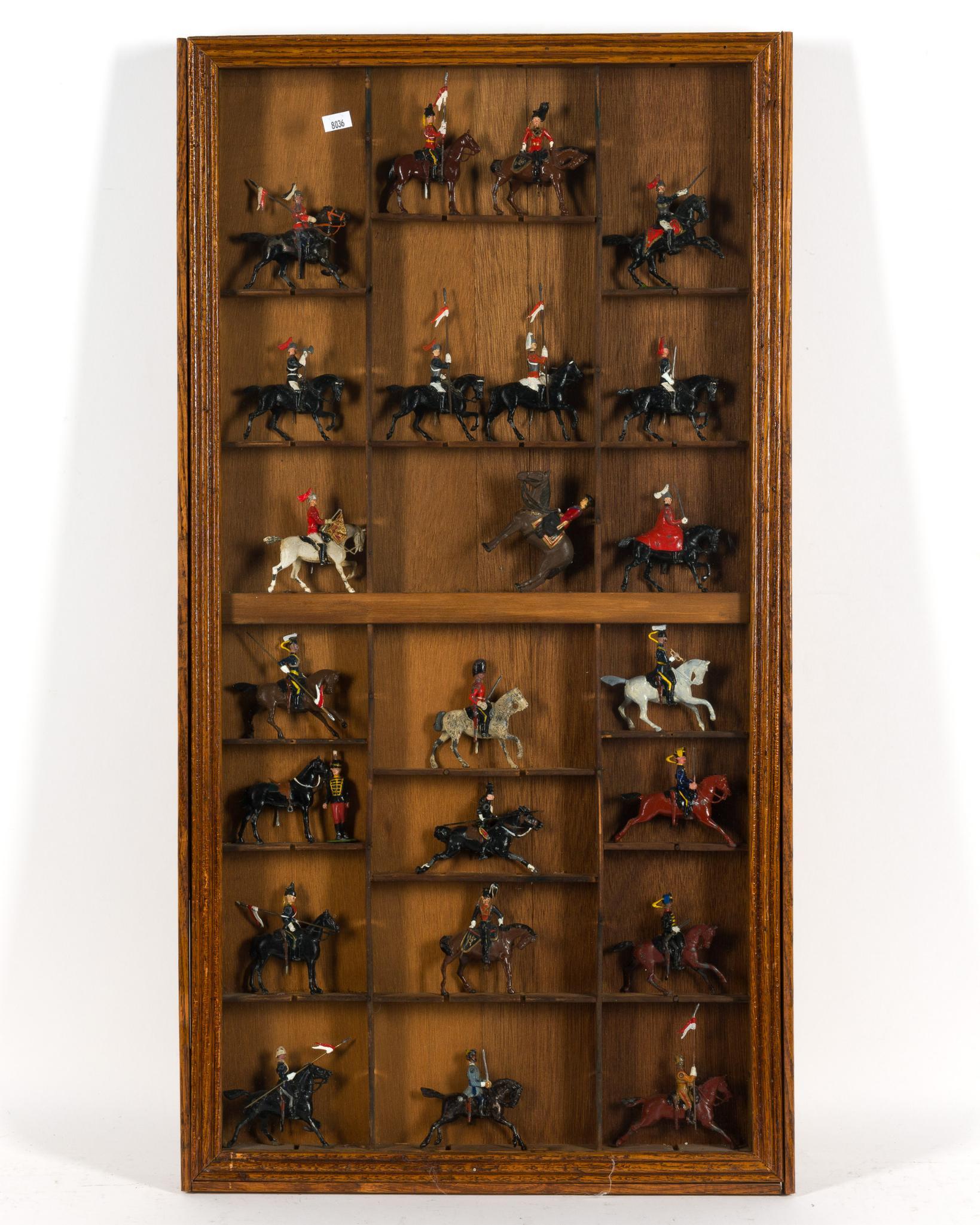 Display of British Cavalry Toy Figurines
