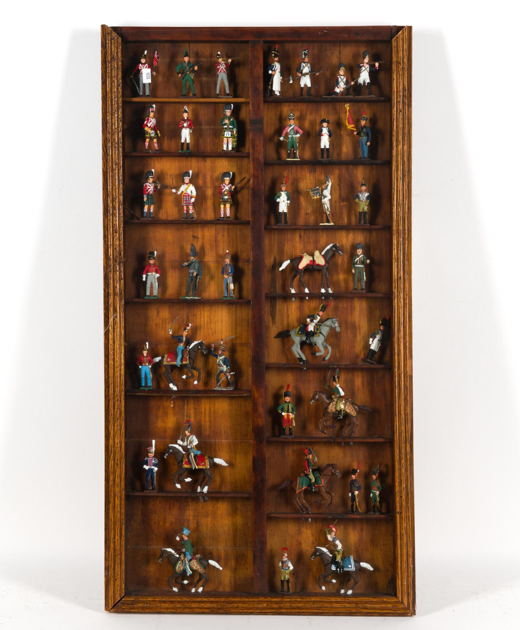 Display of Napoleonic War Metal Toy Soldiers
