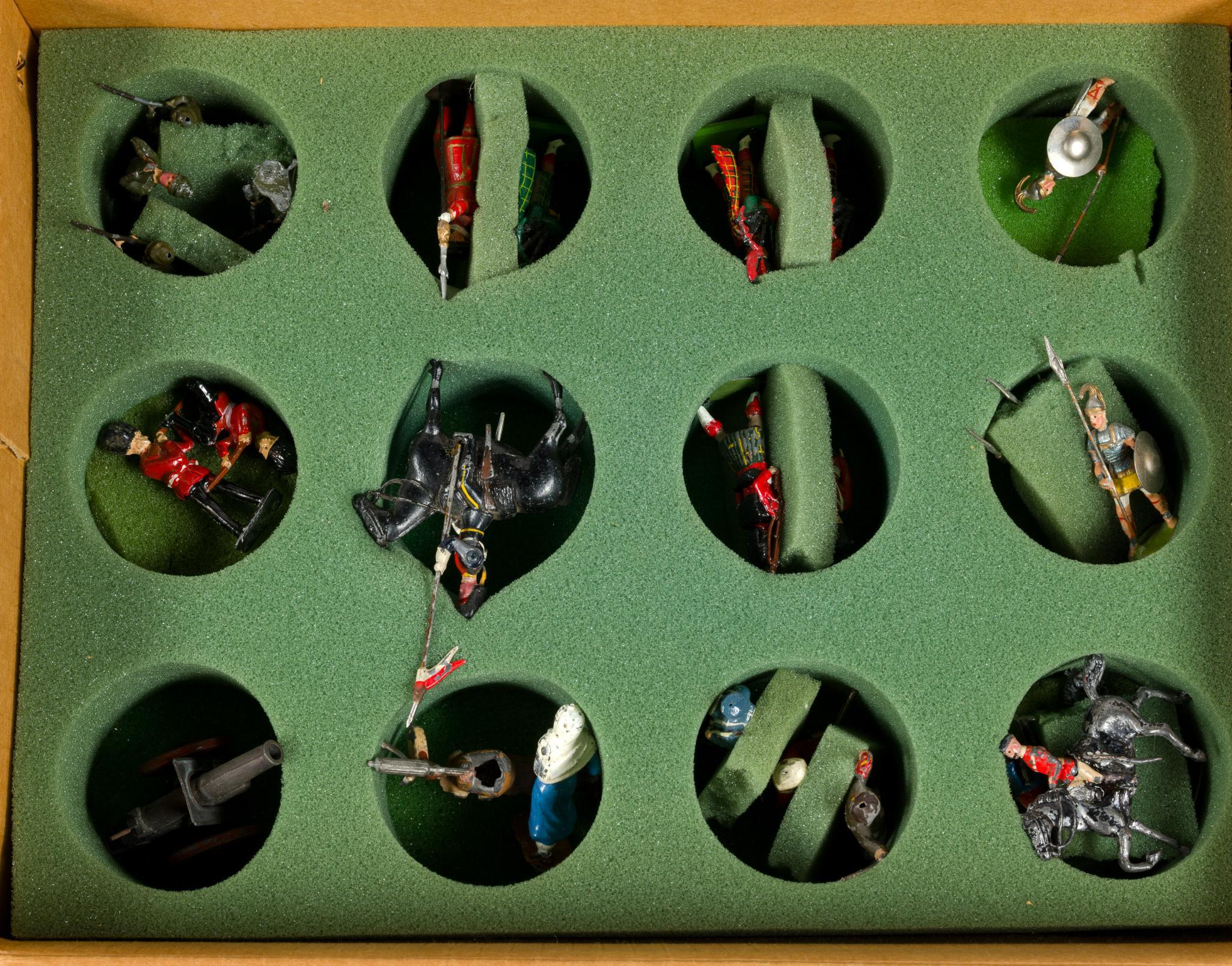 45 Vintage Lead Cast Figures