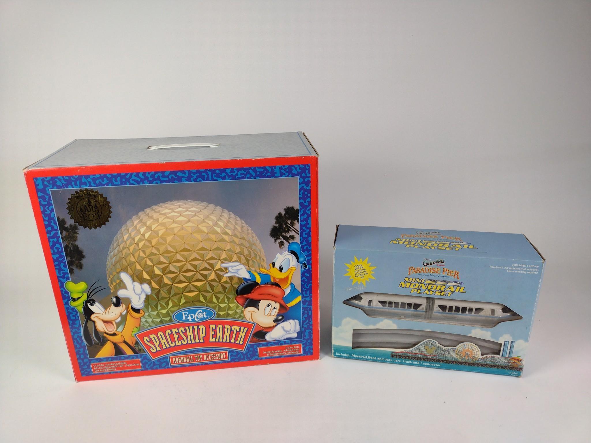 2 Disney Monorail & Epcot Toys