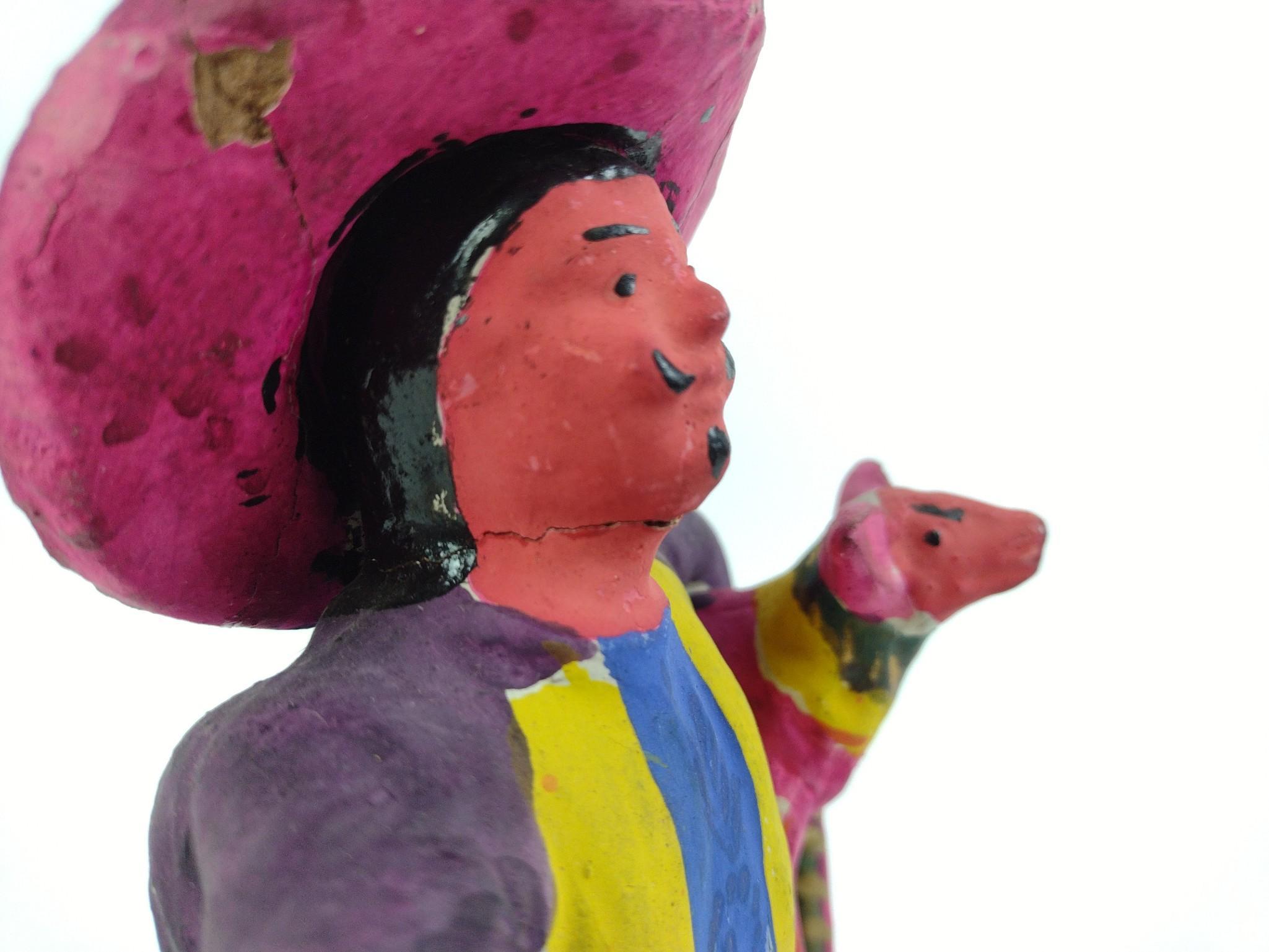 10 Piece Mexican Pottery Folk Art Nativity Scene
