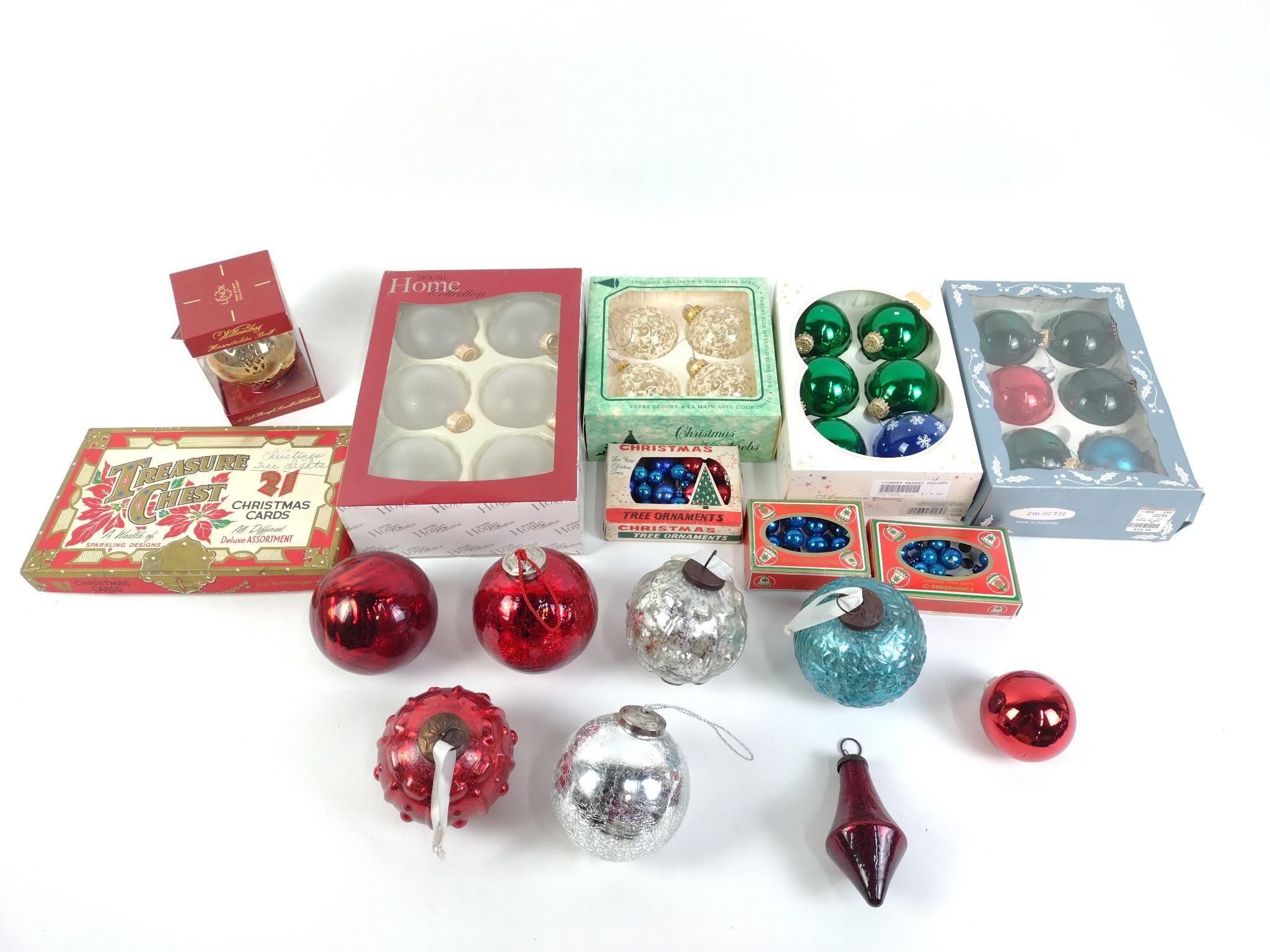 Vintage Christmas Ornaments & Lights