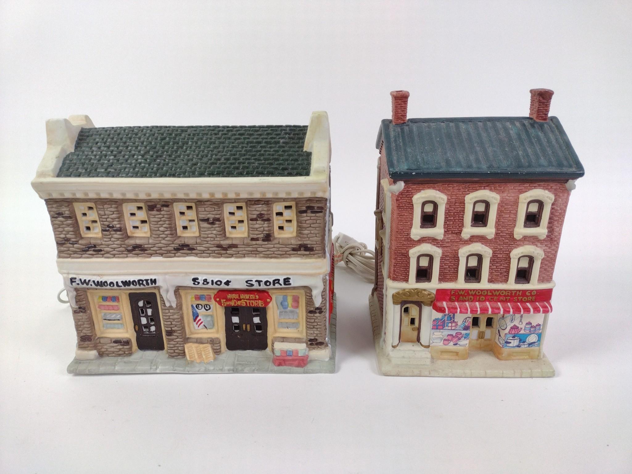 Christmas Village and Stocking Holders