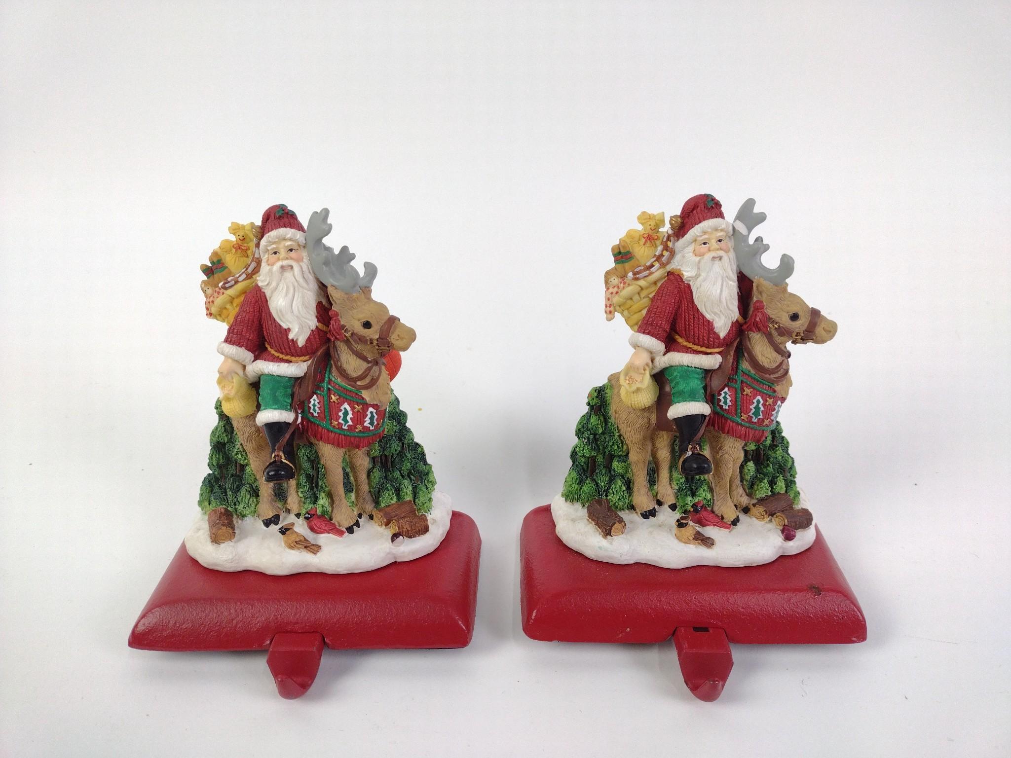 Christmas Village and Stocking Holders