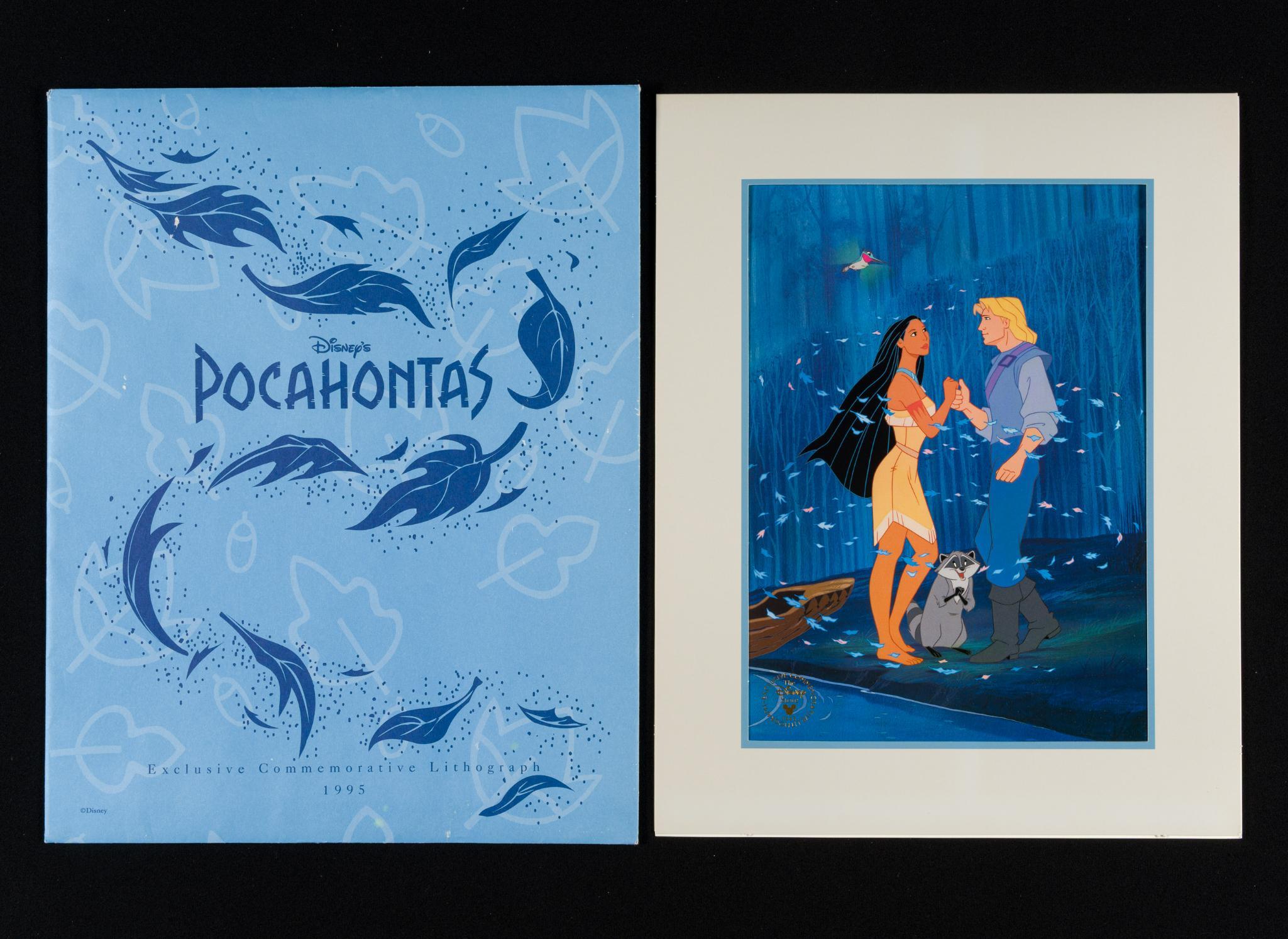 7 Disney Lithographs incl. Pocahontas