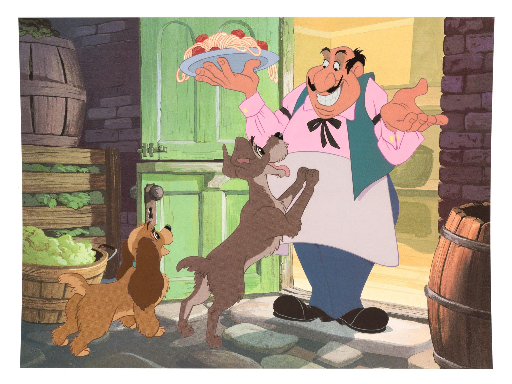 4 Disney Lady and The Tramp Lithographs