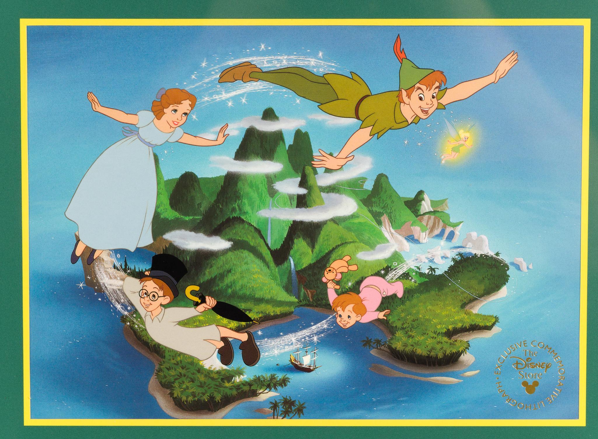 2 Disney Lithographs incl. Peter Pan