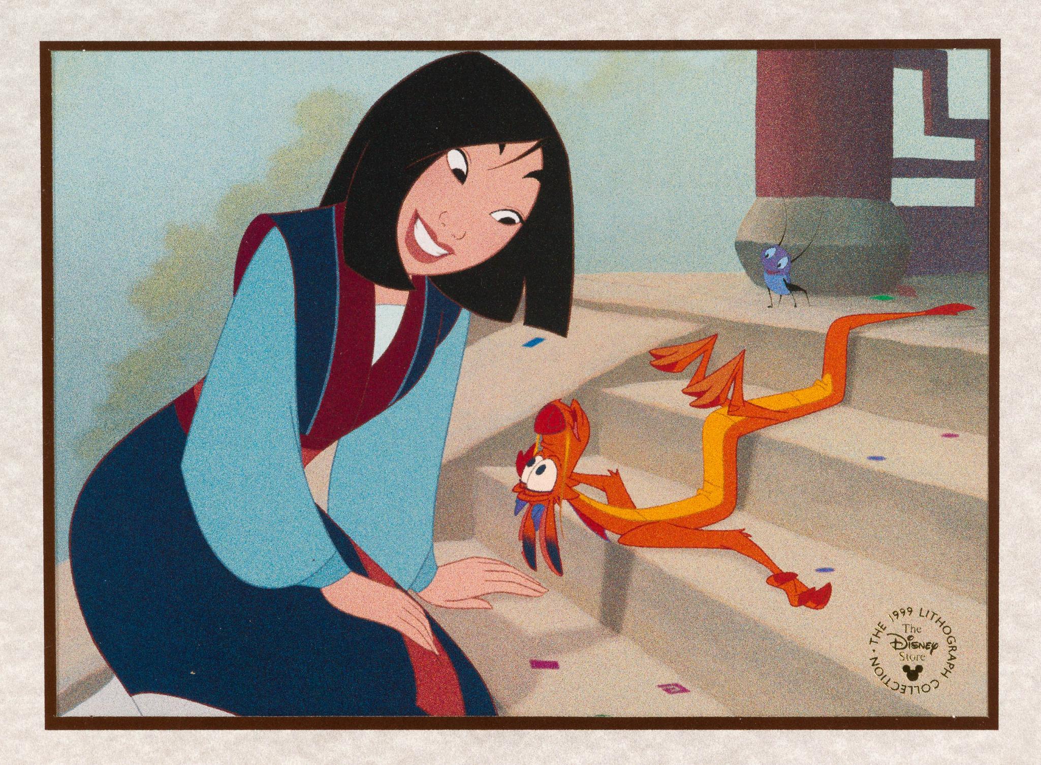 2 Disney Lithographs incl. Mulan