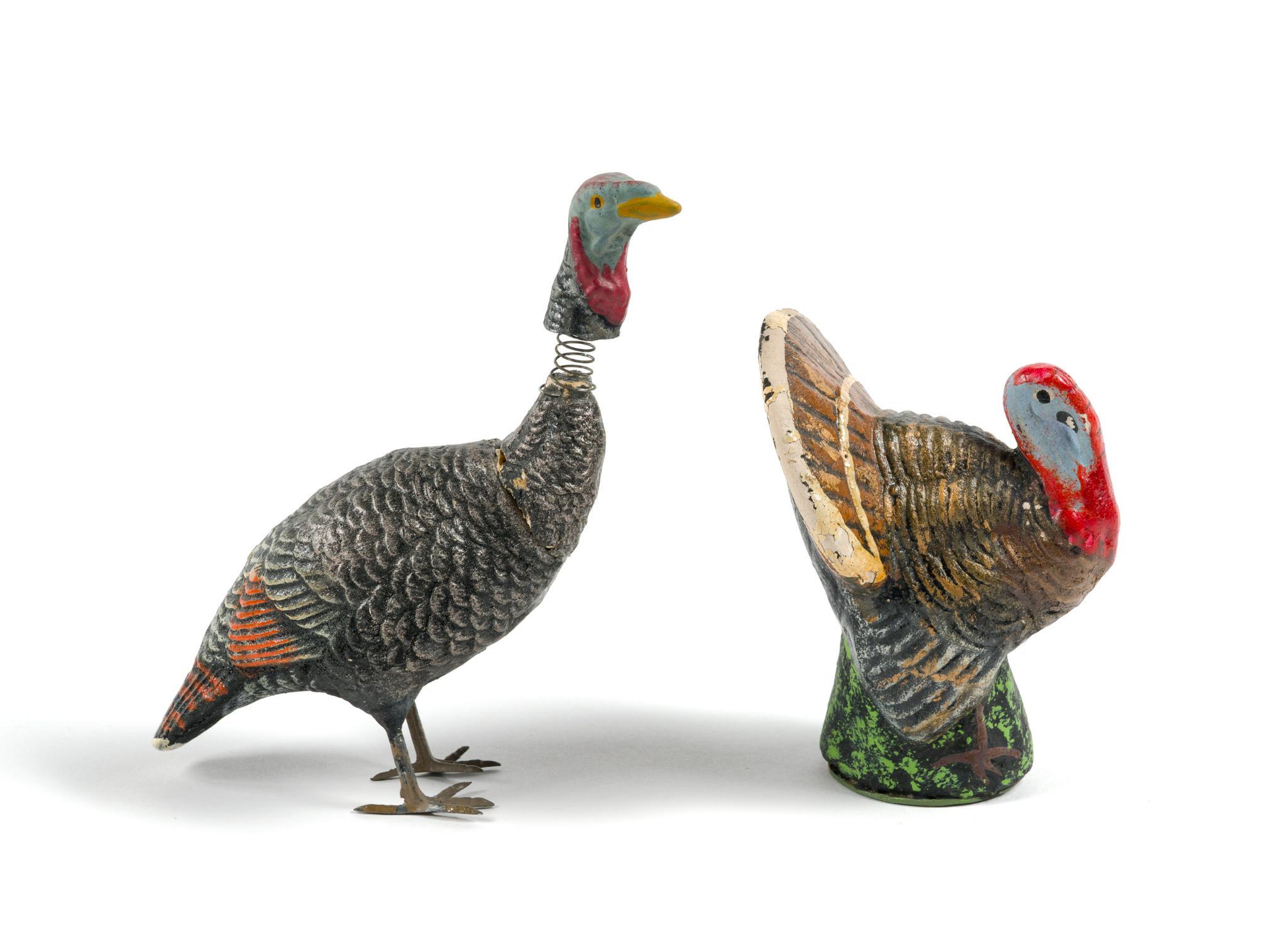 Vintage German Paper Mache Turkey Colllection