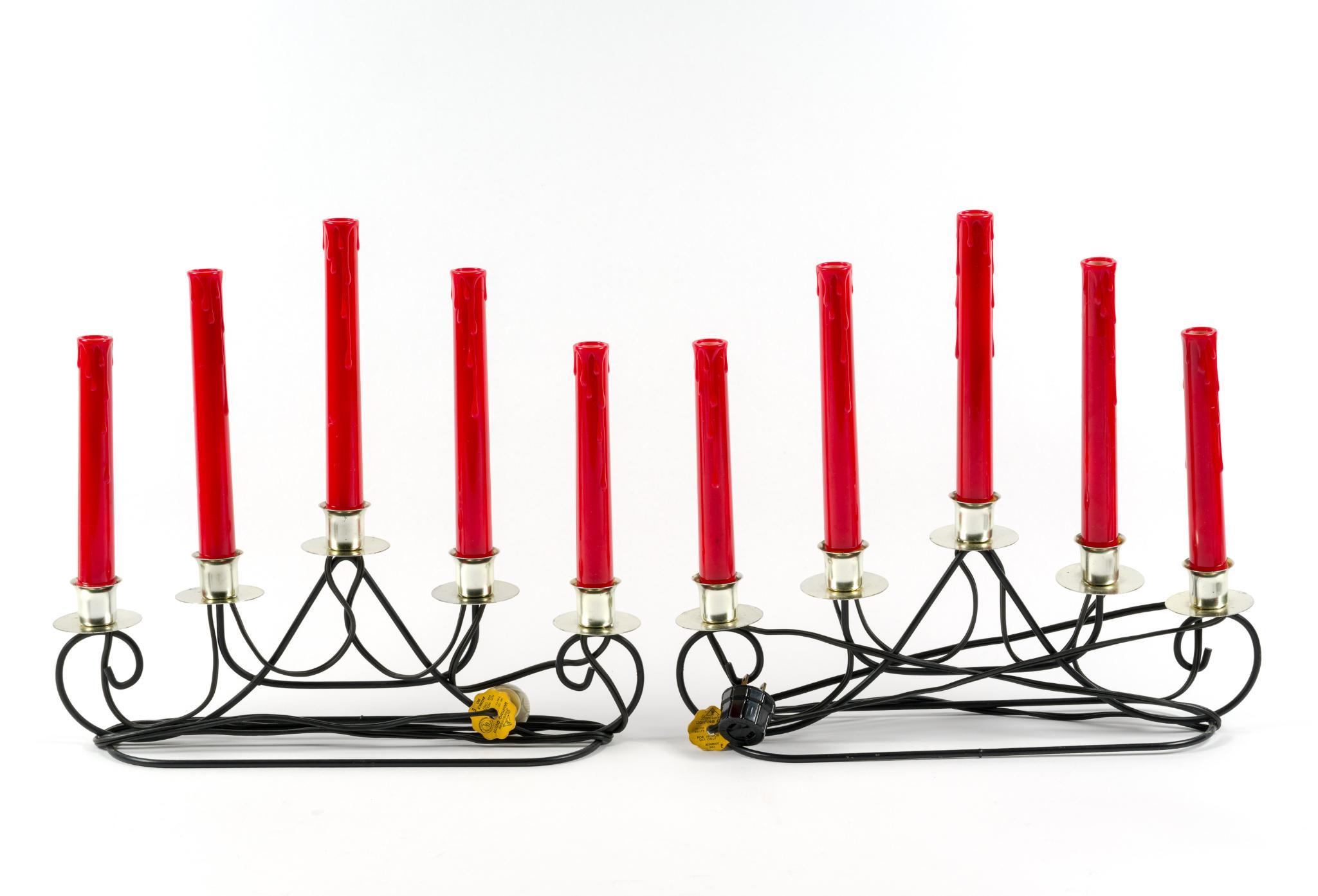 3 Vintage Paramount Electric Candelabra
