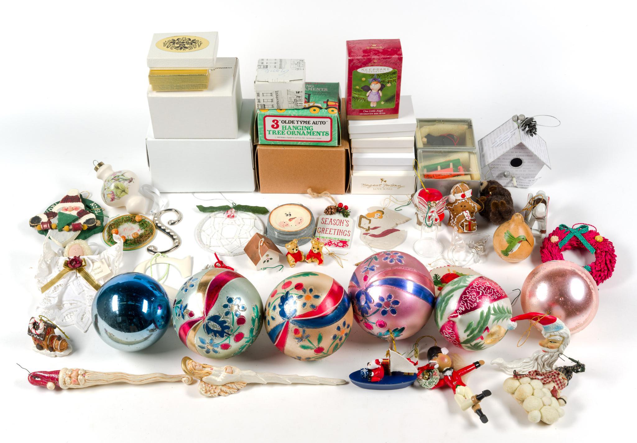 52 Christmas Ornaments Incl. Glass