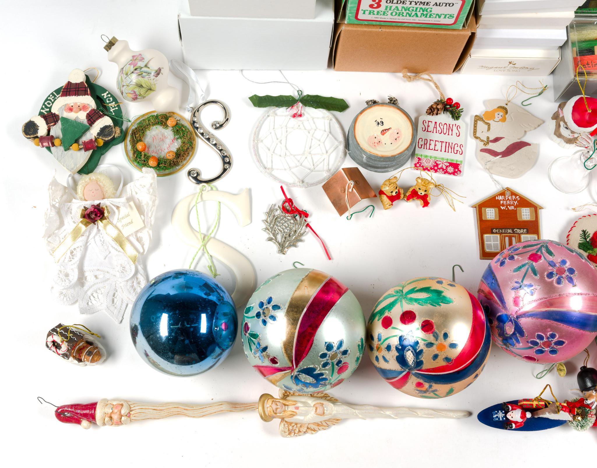 52 Christmas Ornaments Incl. Glass
