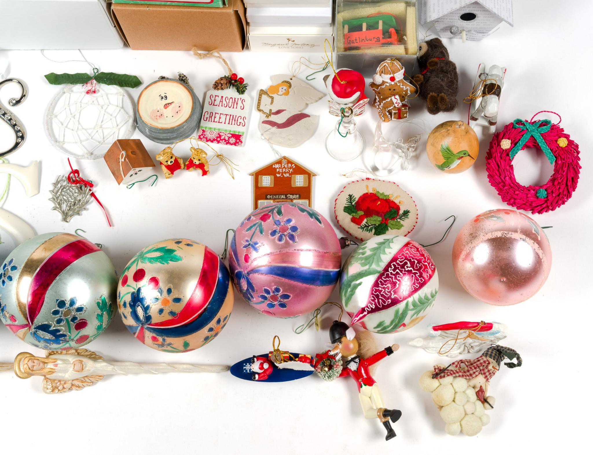 52 Christmas Ornaments Incl. Glass