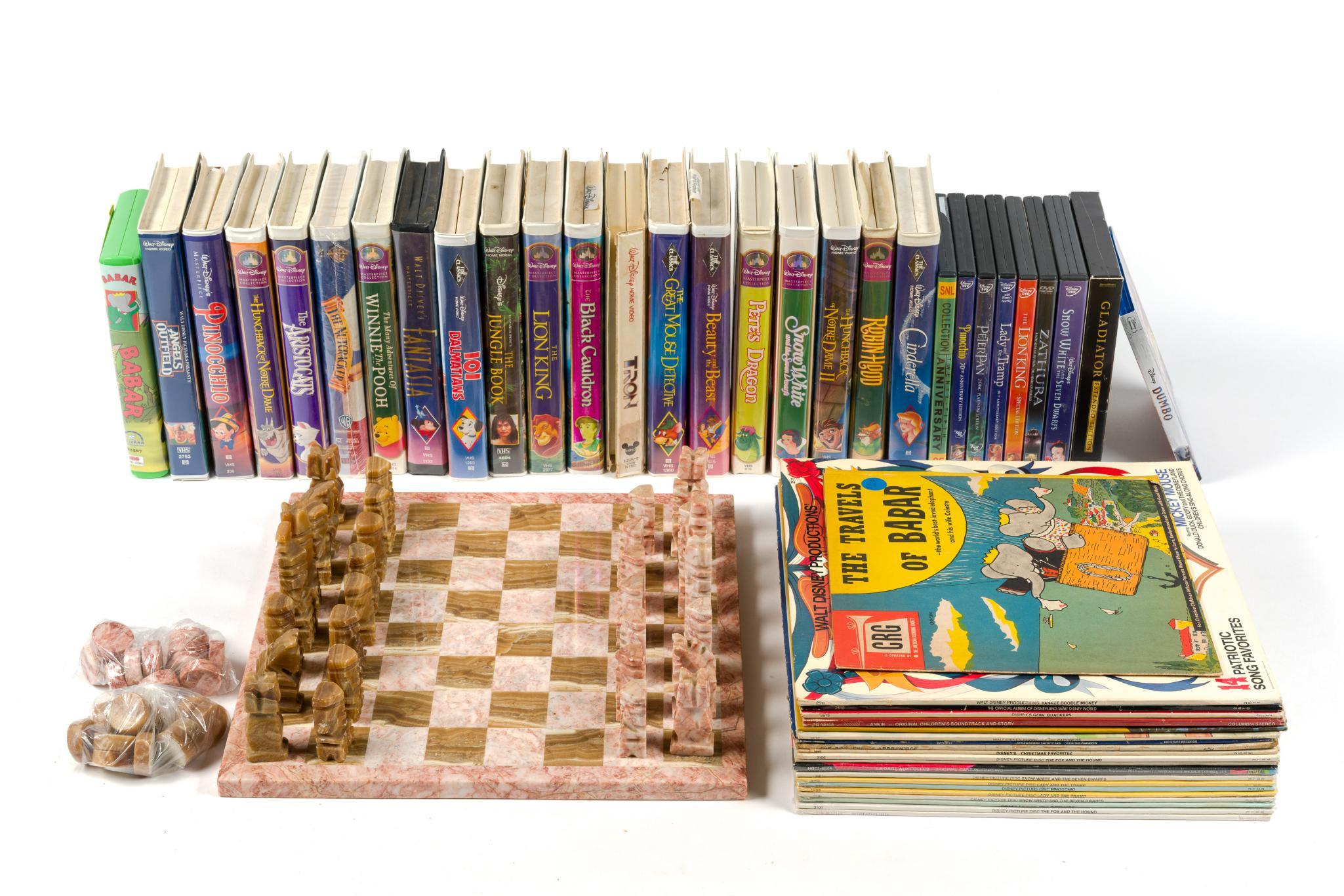 Disney VHS, Records, and DVDs