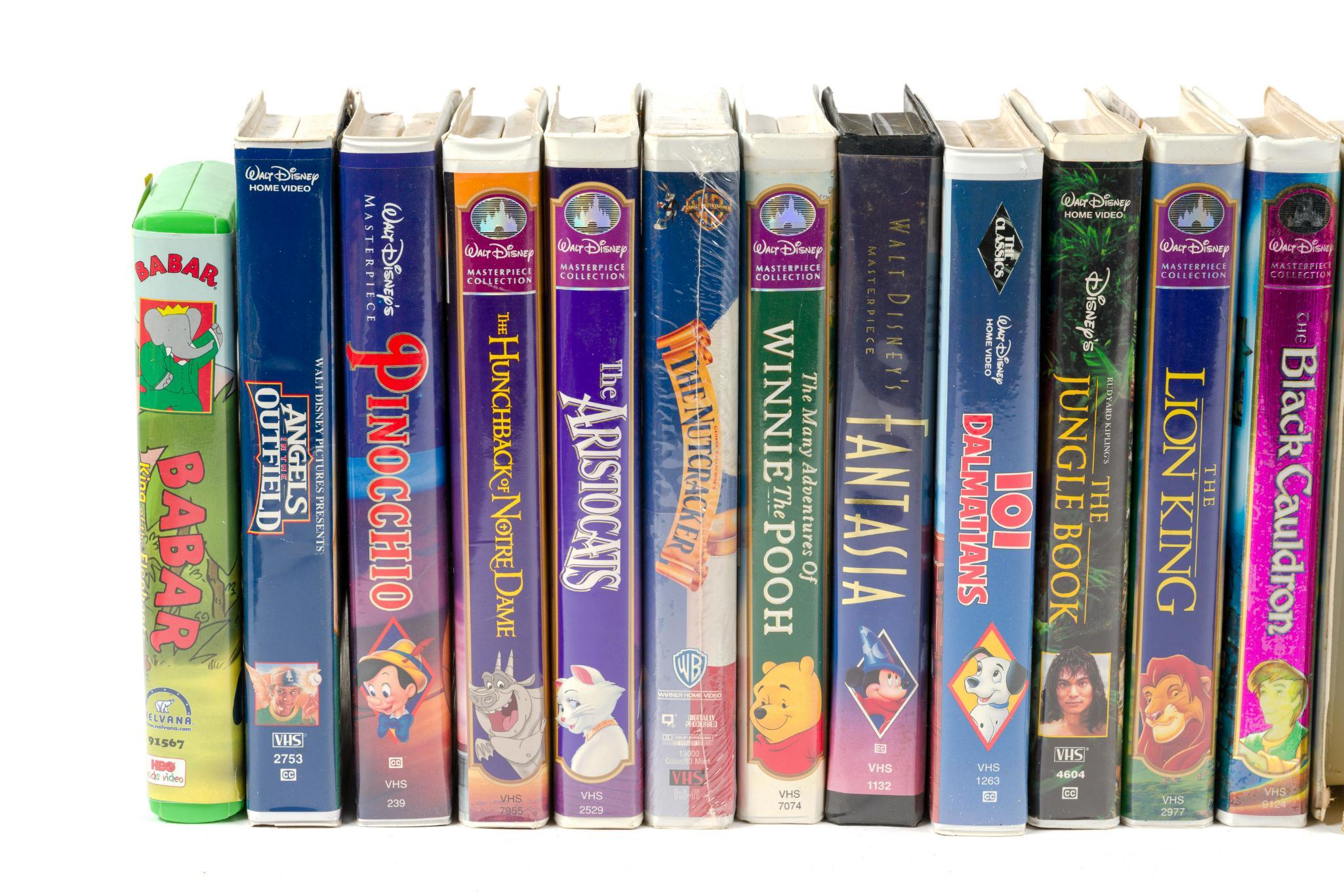 Disney VHS, Records, and DVDs