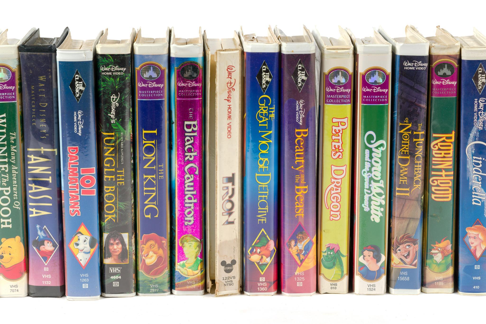 Disney VHS, Records, and DVDs