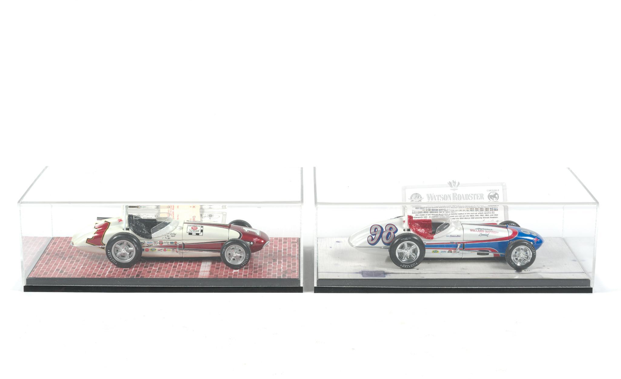 Two Watson Roadster Indianapolis 500 Die-Casts with COA