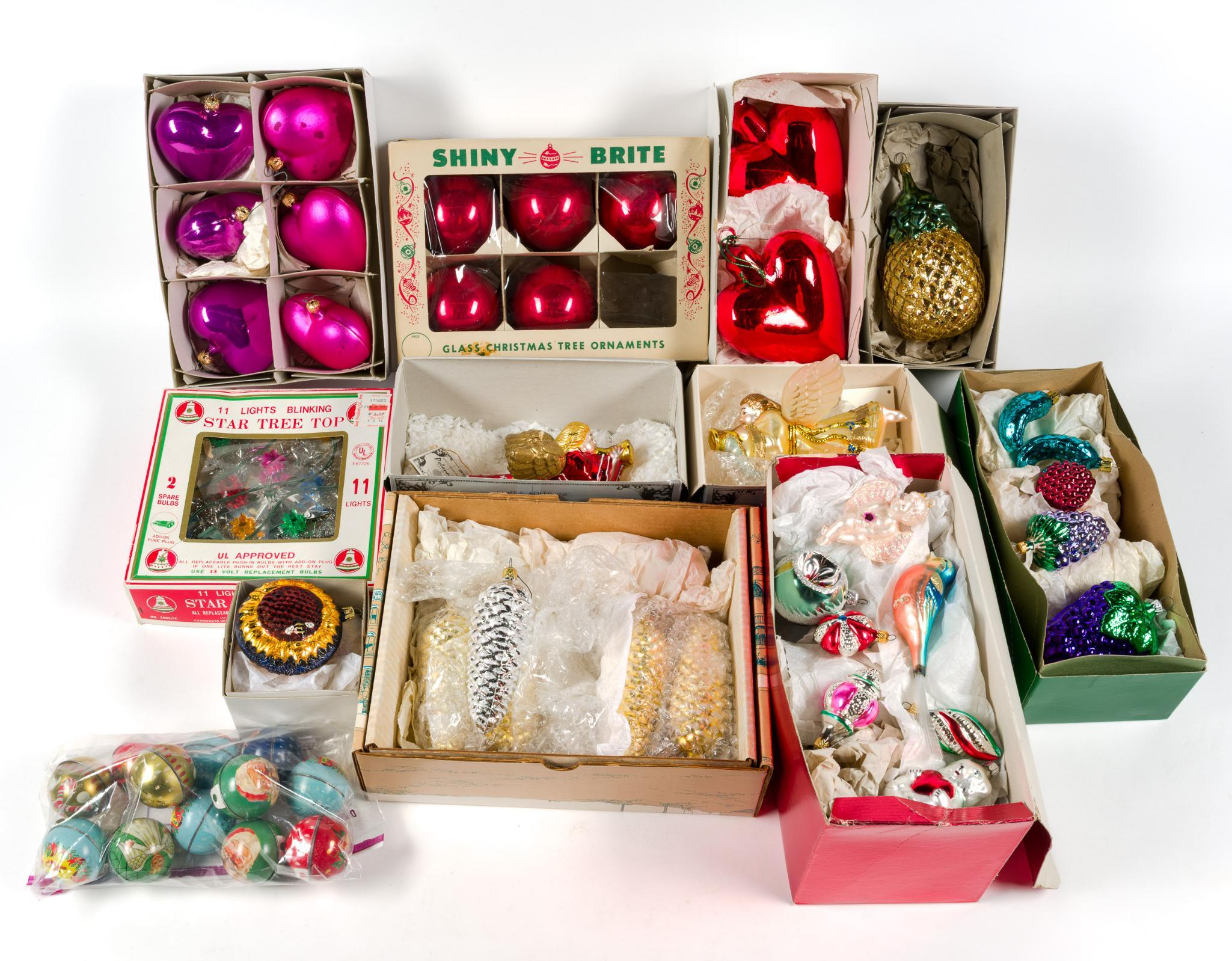 67 Christmas Ornaments Incl. Shiny Brite