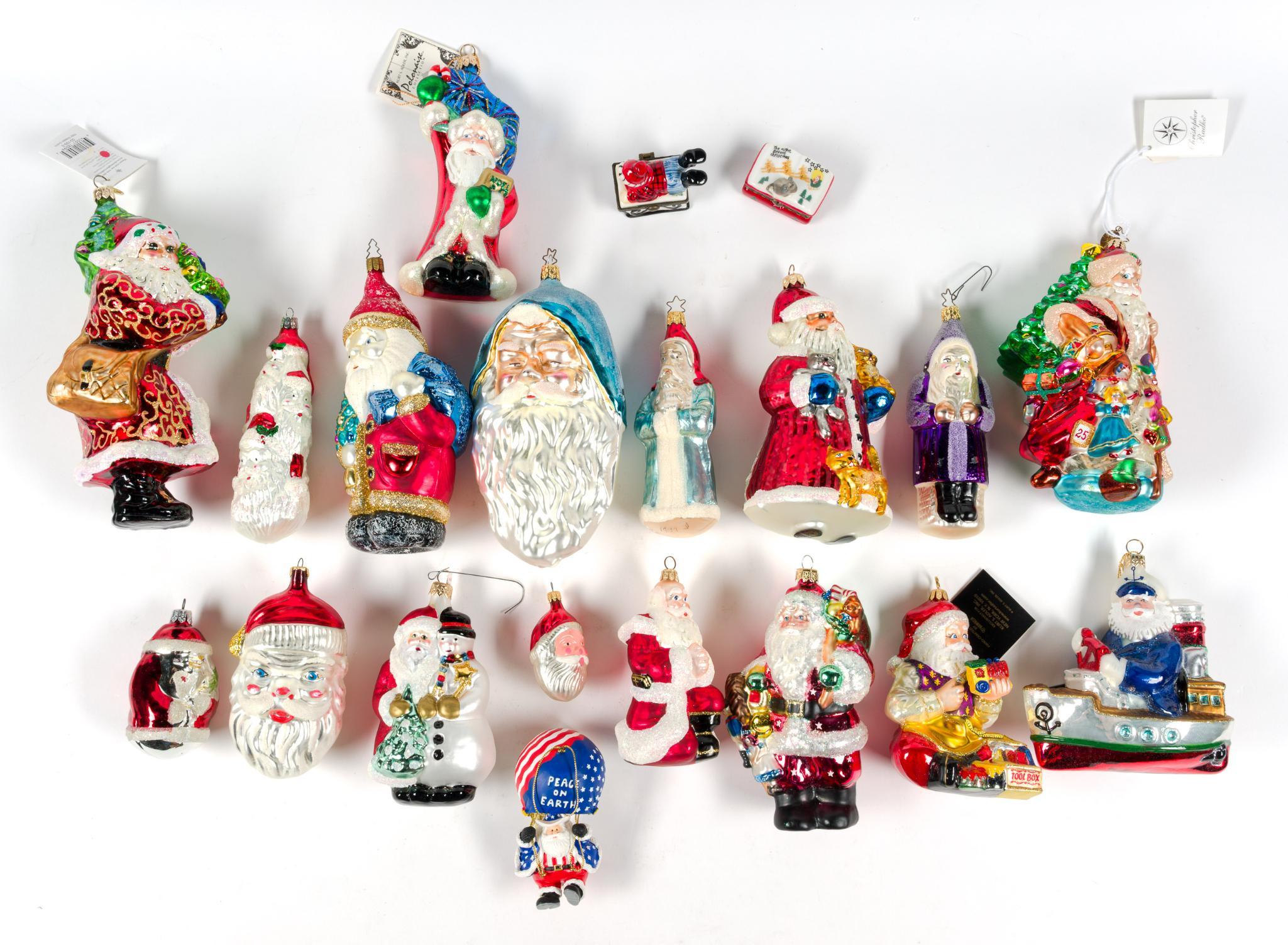 20 Ornaments incl Christopher Radko