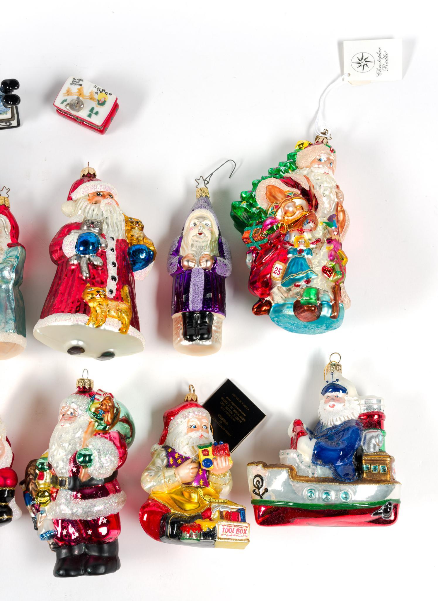 20 Ornaments incl Christopher Radko