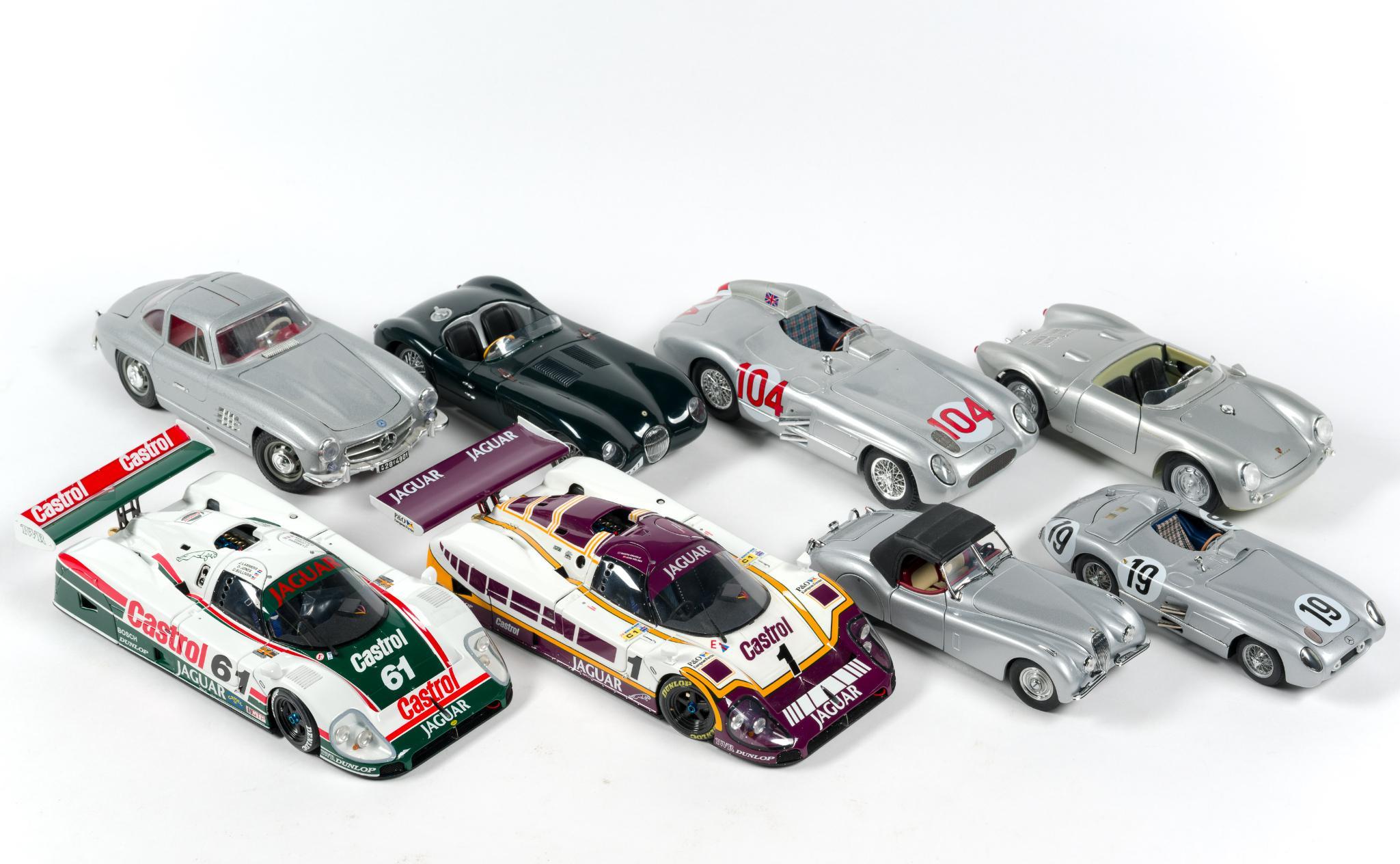 8 Die-Cast Toy Cars incl Jaguar
