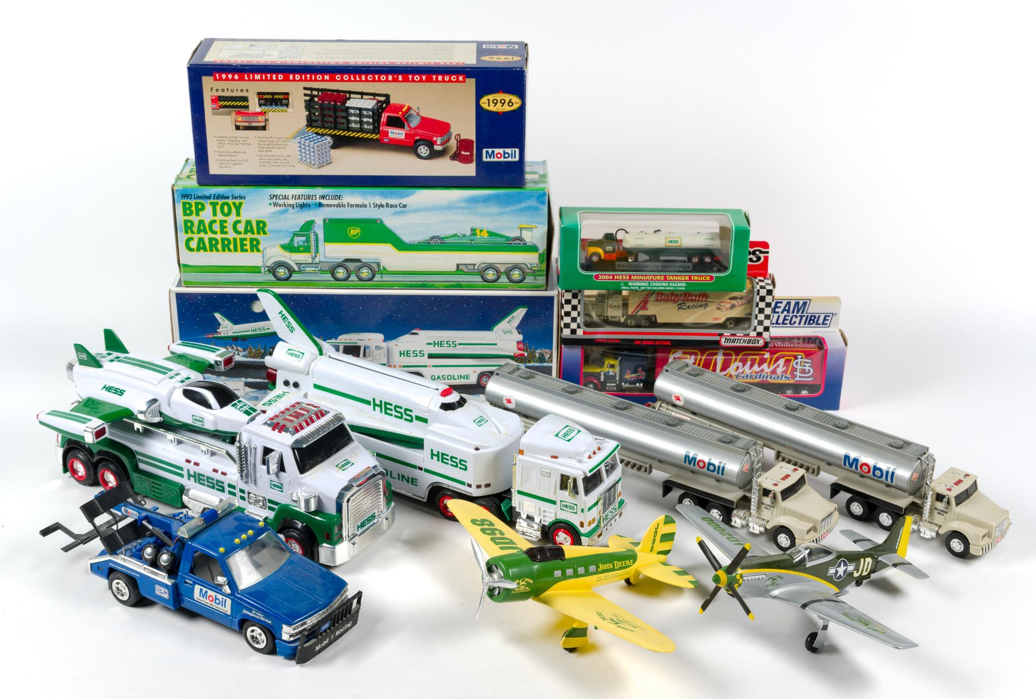 13 Toy Trucks and Planes incl Hess