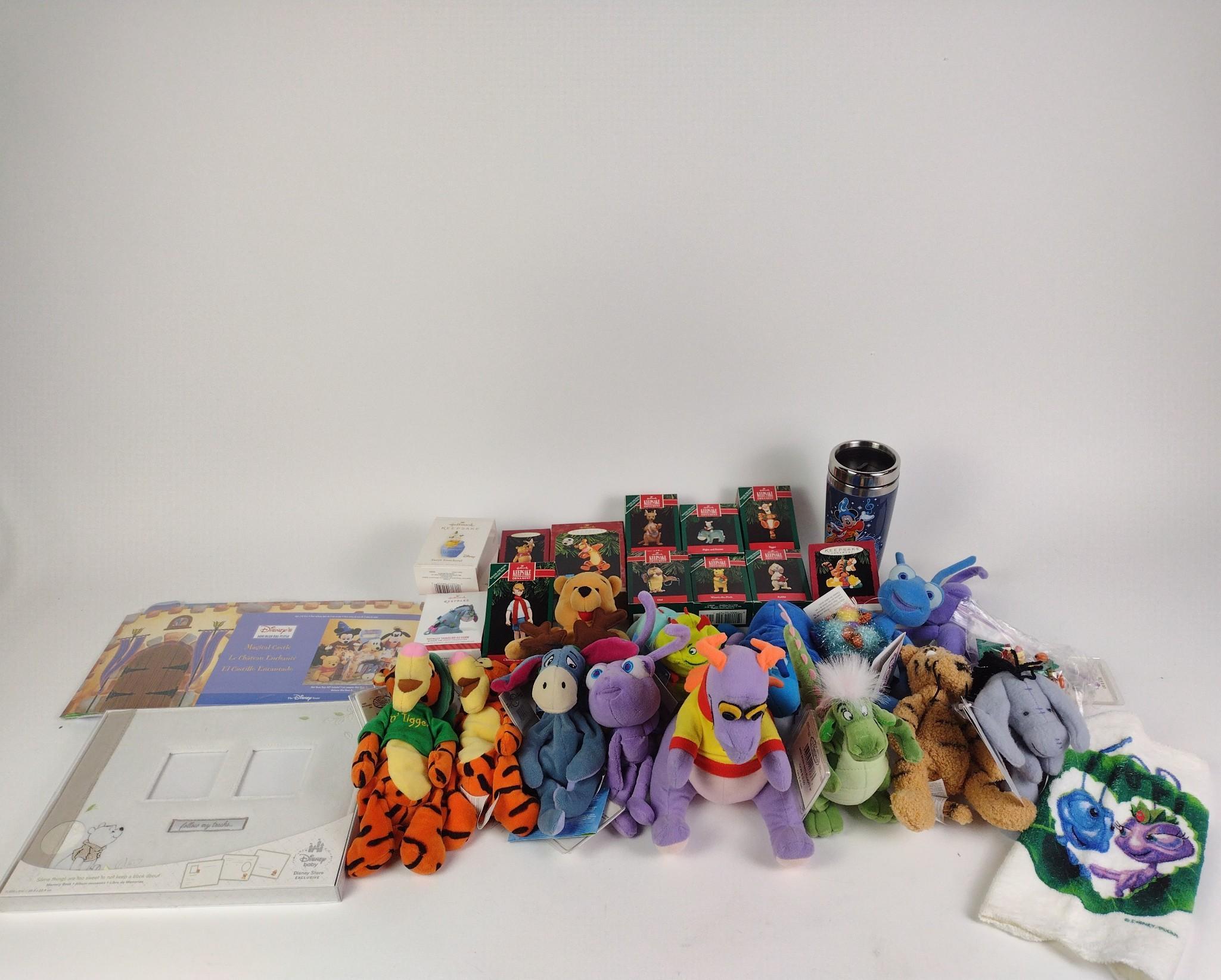 Disney Ornaments and Plush