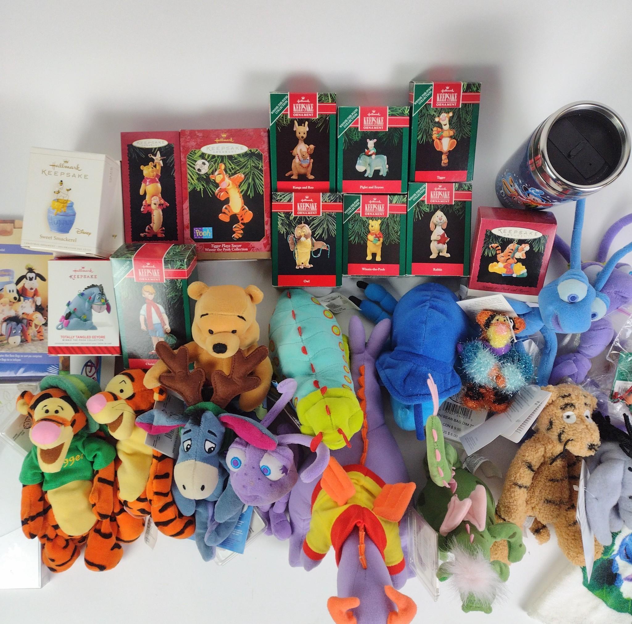 Disney Ornaments and Plush