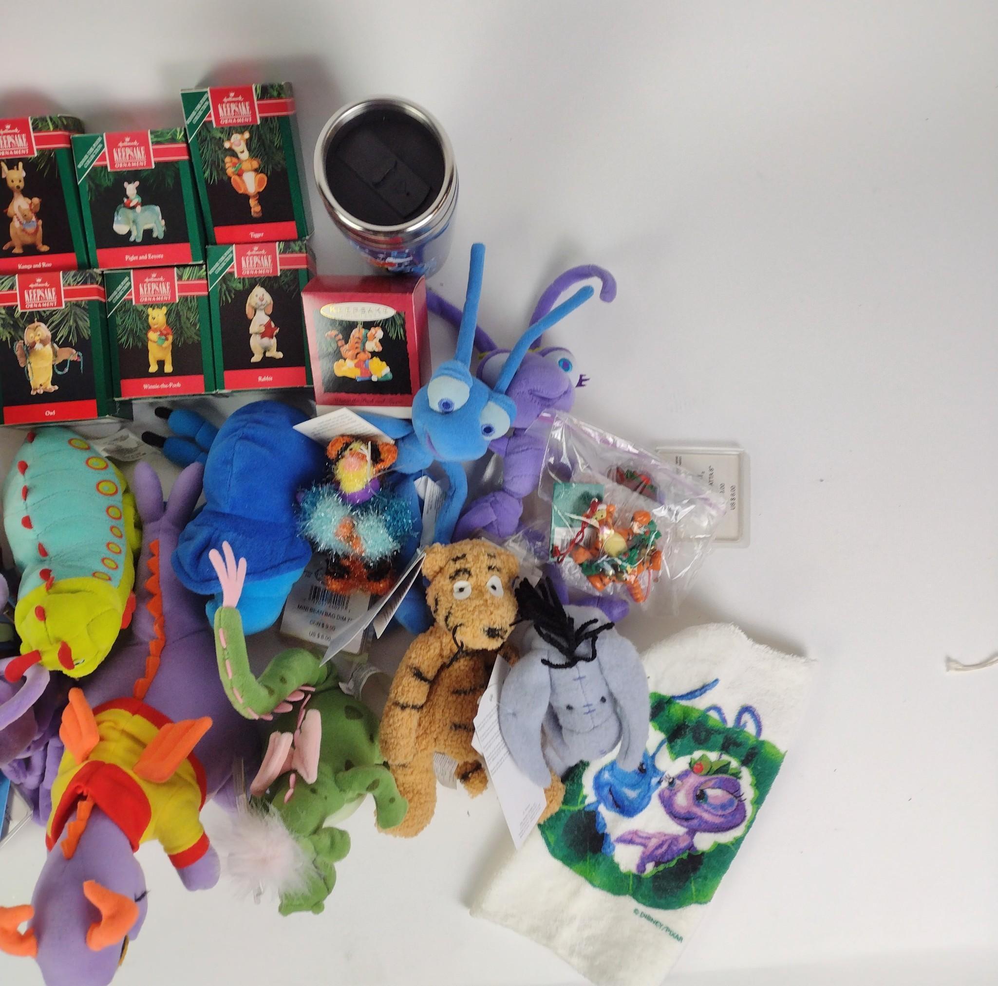 Disney Ornaments and Plush