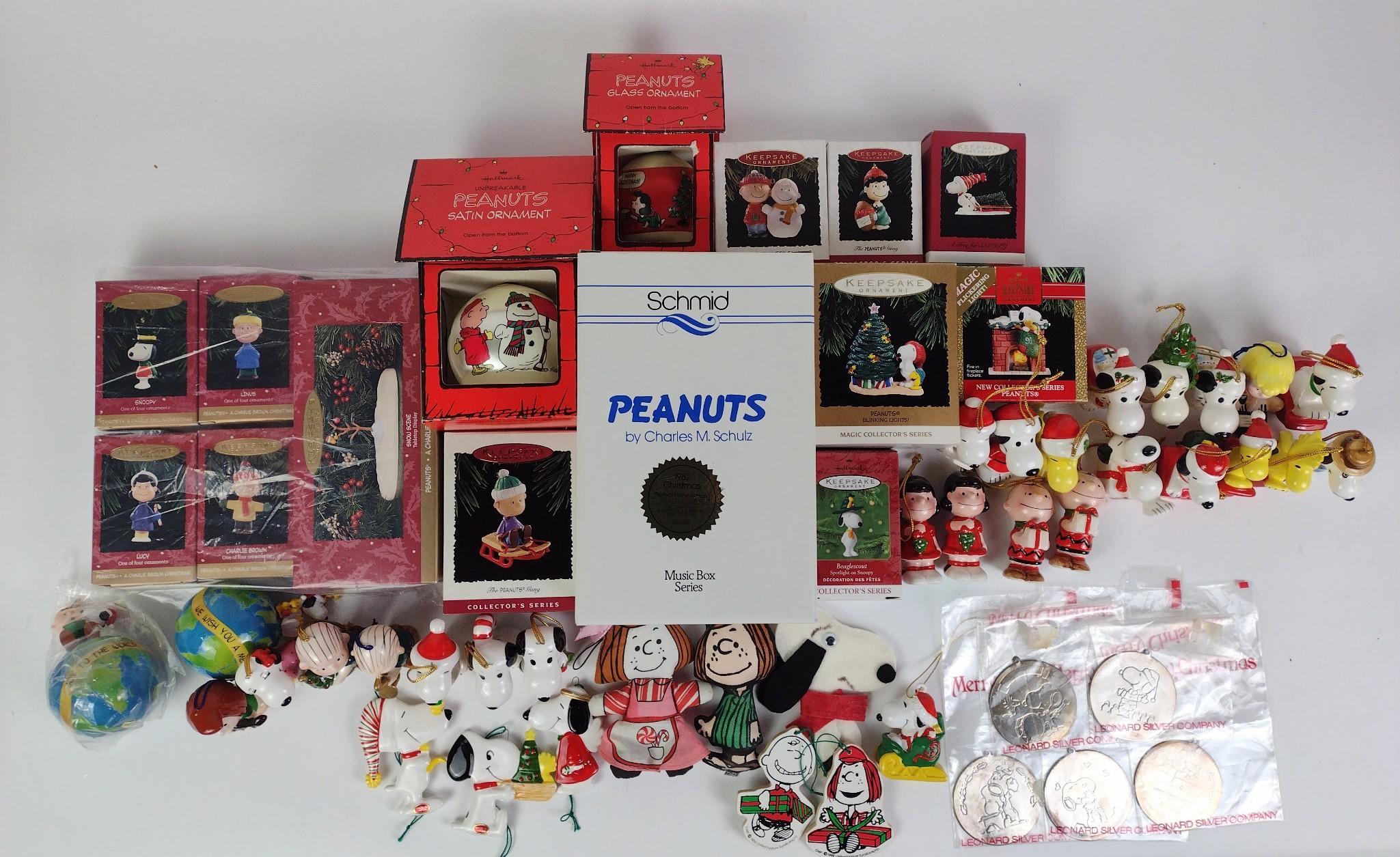 Charlie Brown and Friends Christmas Ornaments